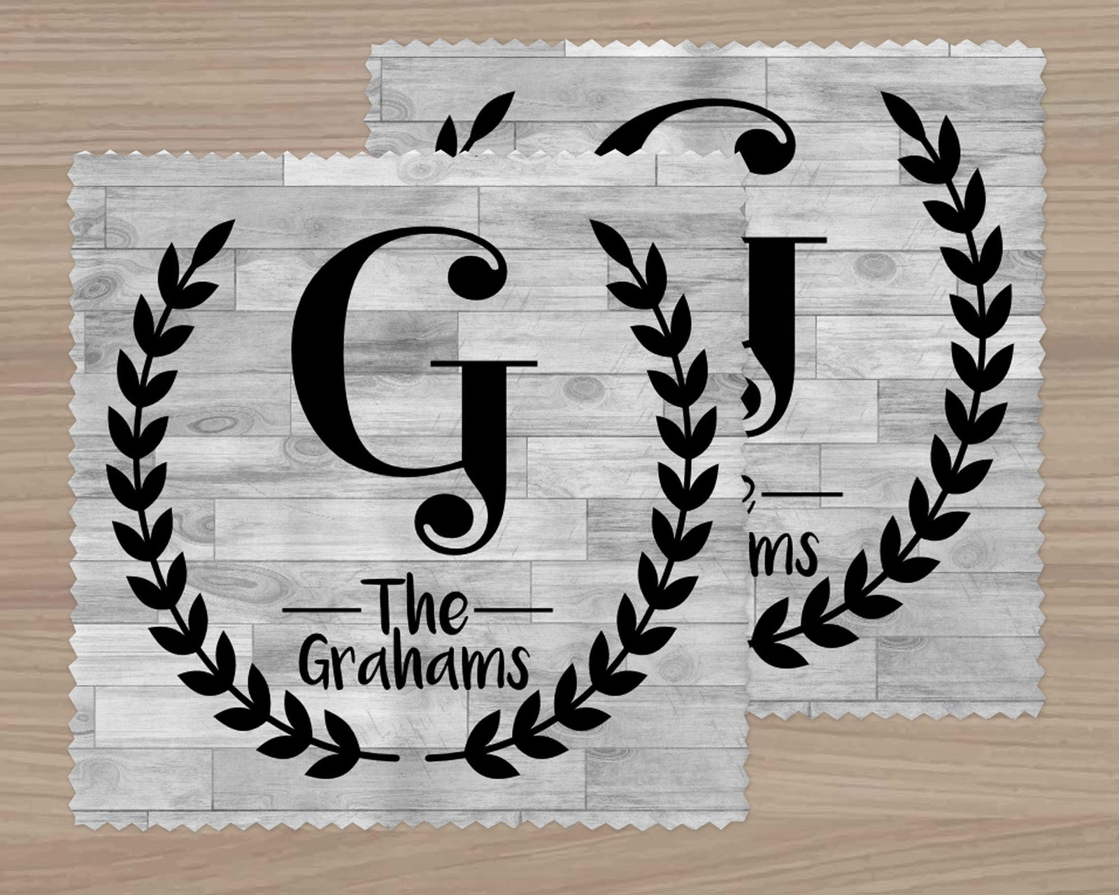 Eyeglass Cleaning Cloth | Custom Accessories | Faux Wood