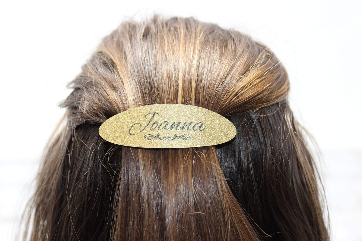 Custom Hair Barrette | Personalized Hair Accessories | Name - This &amp; That Solutions - Custom Hair Barrette | Personalized Hair Accessories | Name - Personalized Gifts &amp; Custom Home Decor