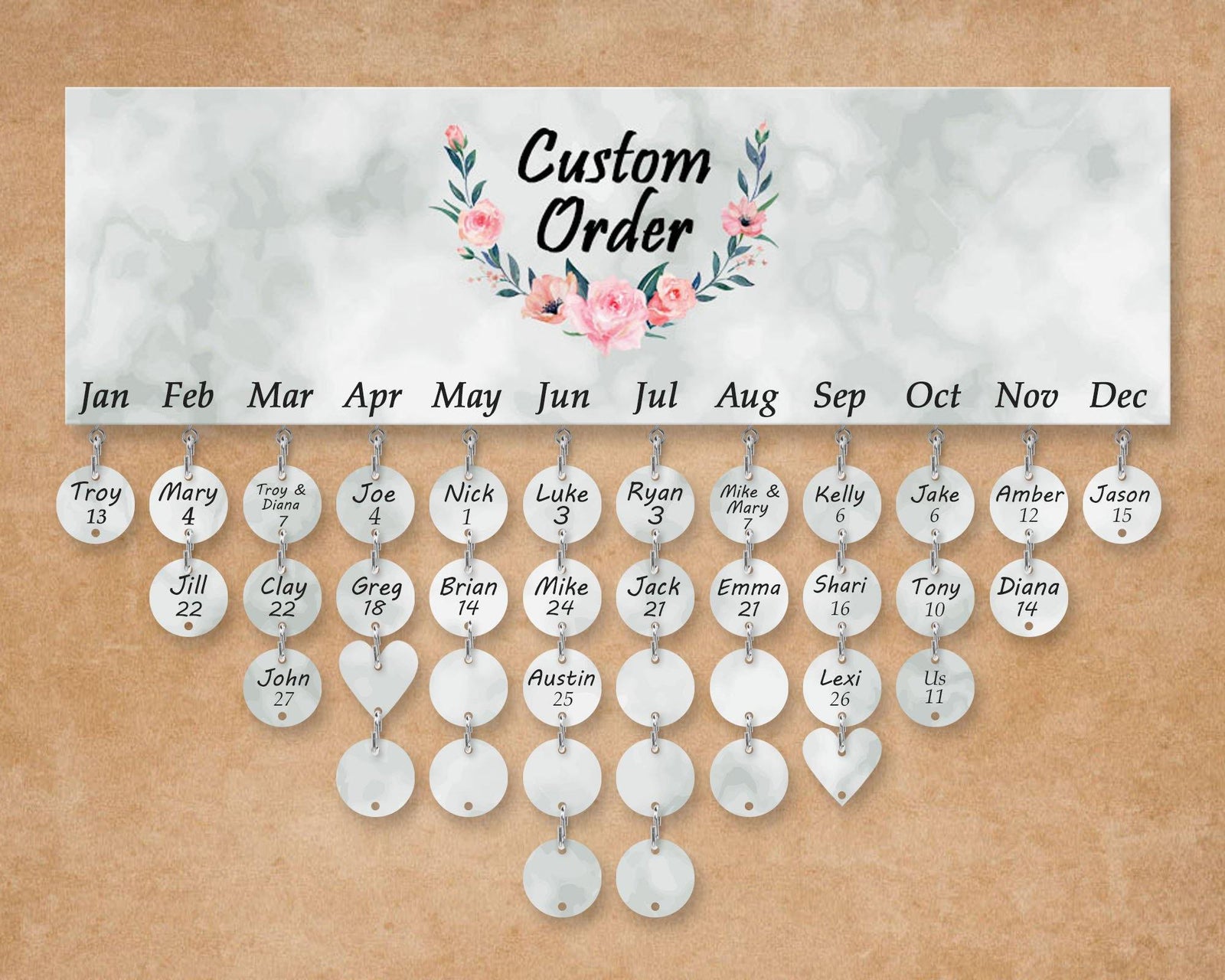 Family Celebration Board | Personalized Wall Decor | Custom Order - This & That Solutions - Family Celebration Board | Personalized Wall Decor | Custom Order - Personalized Gifts & Custom Home Decor