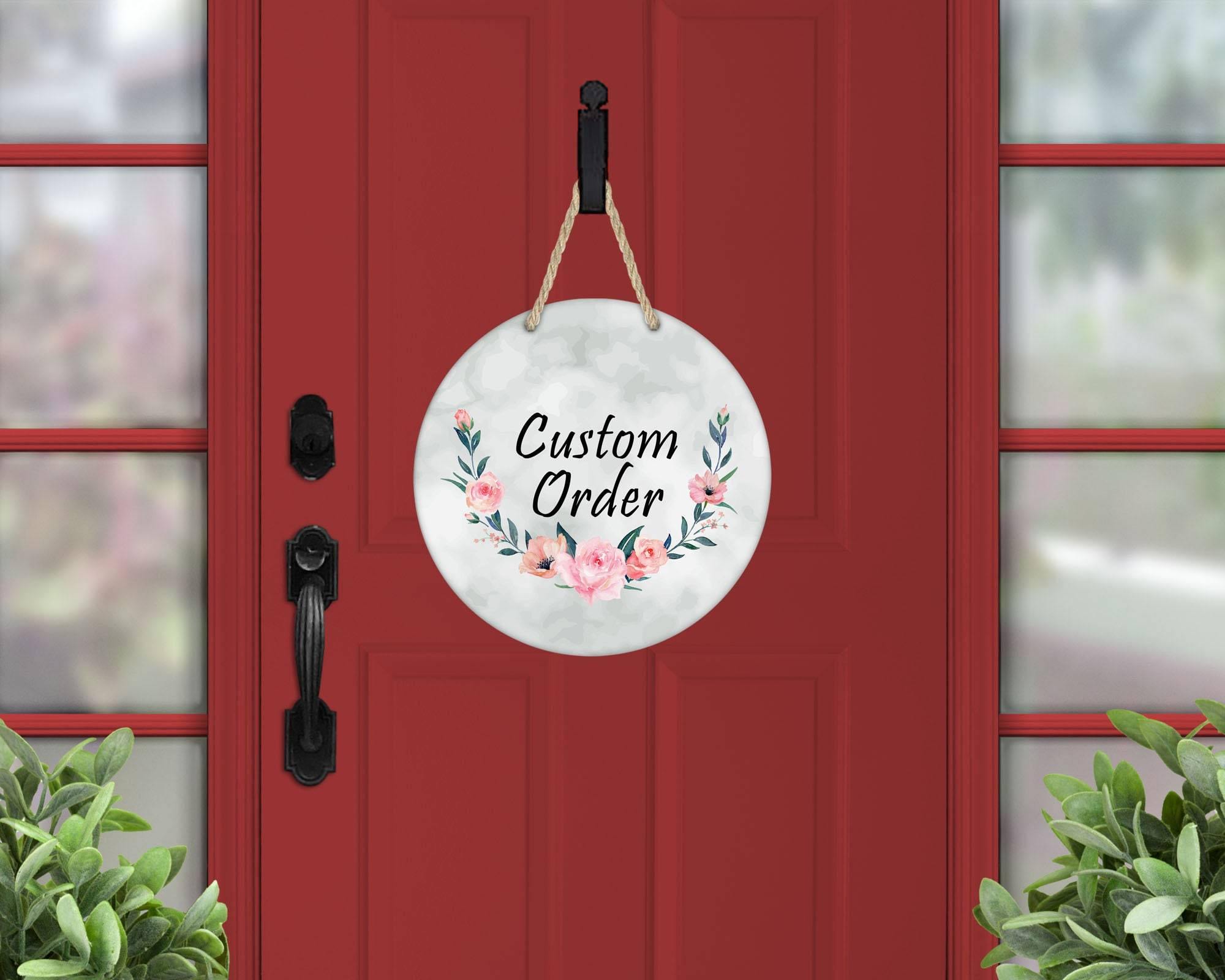 Custom Door Hanger Round | Wall Decor | Custom Order - This & That Solutions - Custom Door Hanger Round | Wall Decor | Custom Order - Personalized Gifts & Custom Home Decor