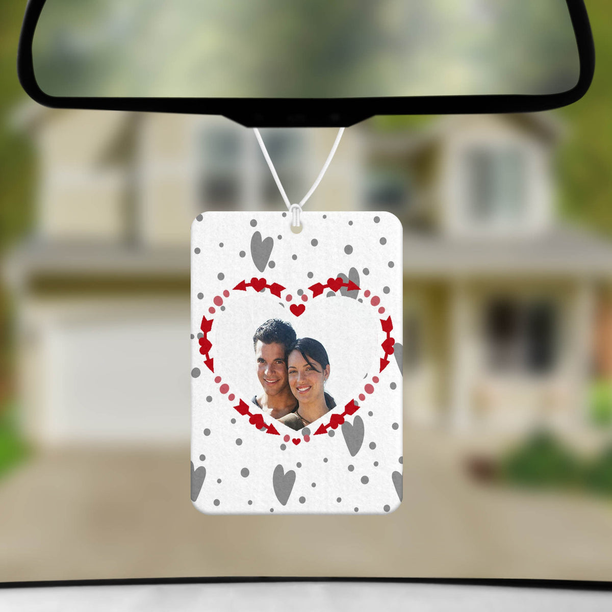 Personalized Air Fresheners | Set of 2 | Custom Car Accessories | Love Birds