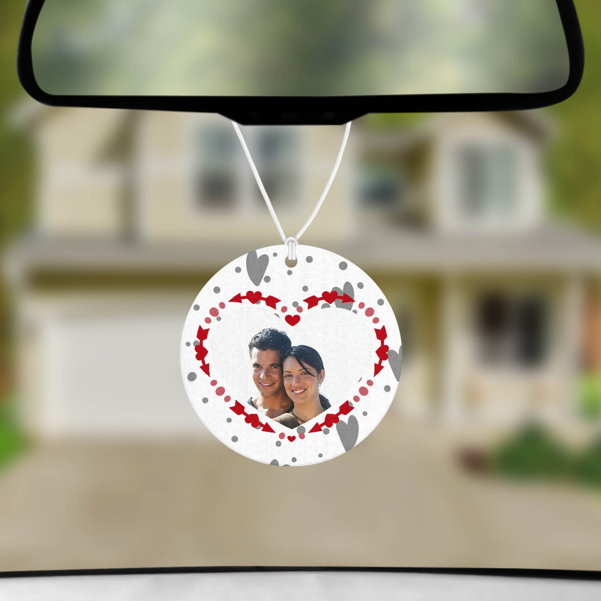 Personalized Air Fresheners | Set of 2 | Custom Car Accessories | Love Birds