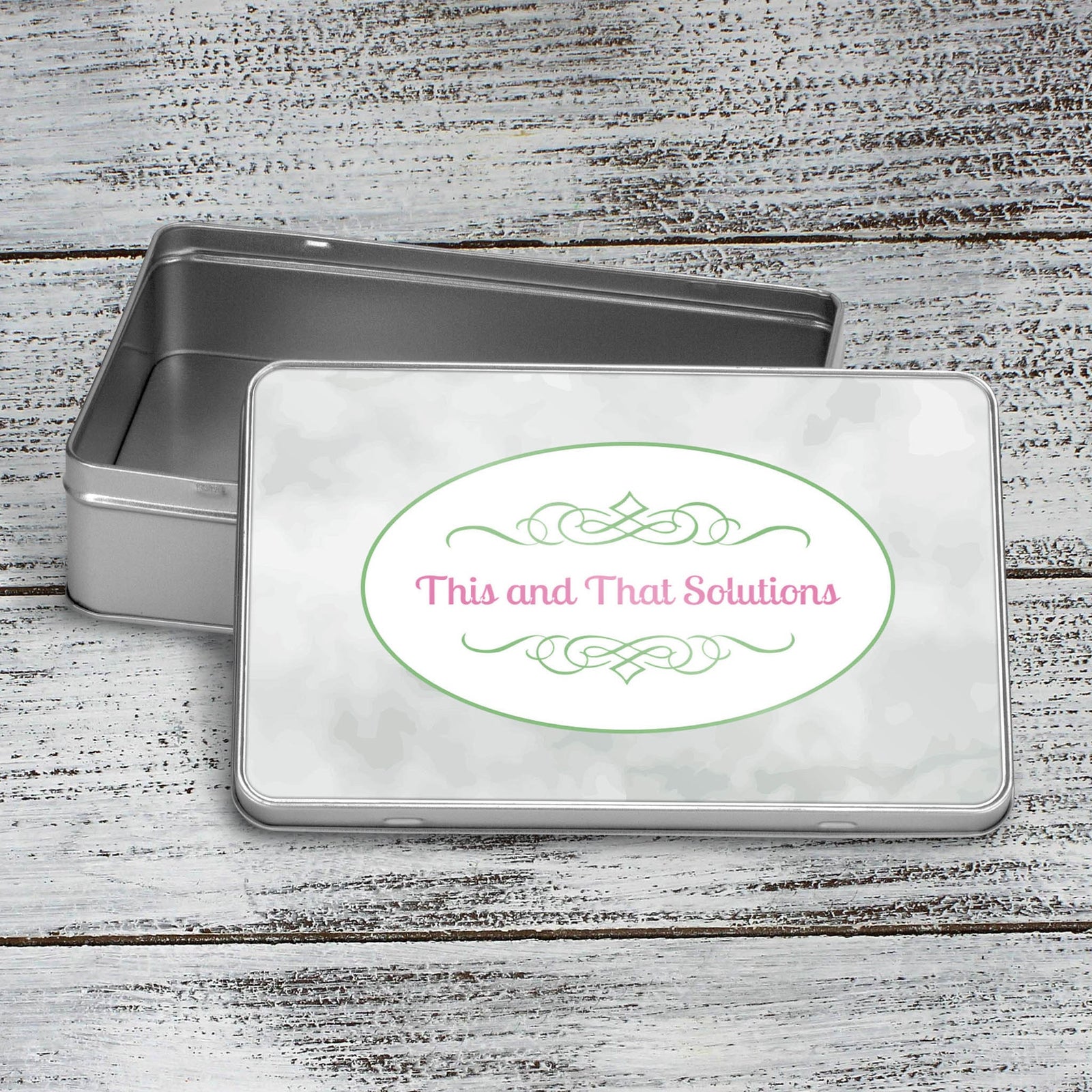 Custom Aluminum Tin | Photo Storage Box | Puzzle Tin | Company Logo