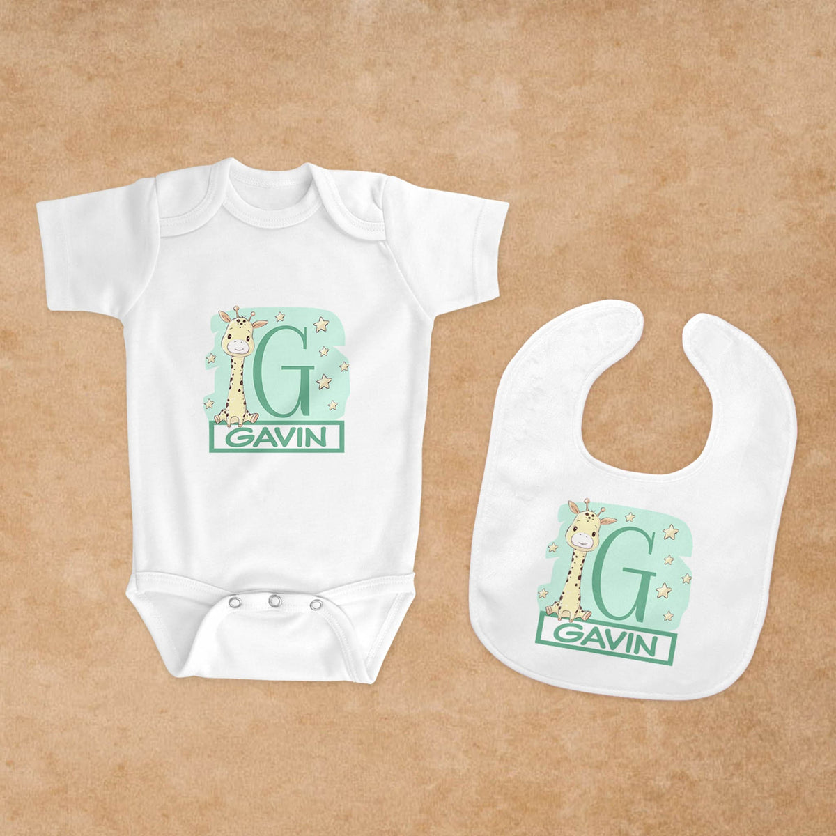 Personalized Baby Onesie | Custom Baby Gifts | Baby Shower | Baby Giraffe