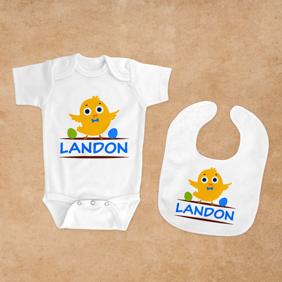 Personalized Baby Baby Bundle | Custom Baby Gifts | Baby Shower | Little Boy Chicken