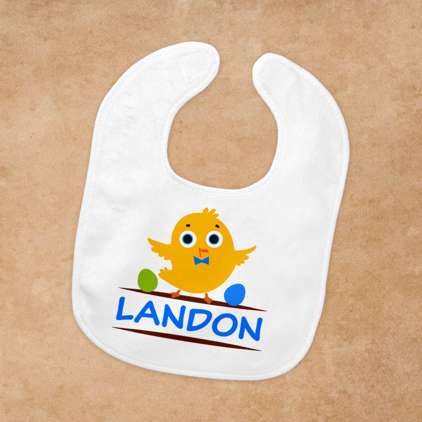 Personalized Baby Bib | Custom Baby Gifts | Baby Shower | Little Boy Chicken