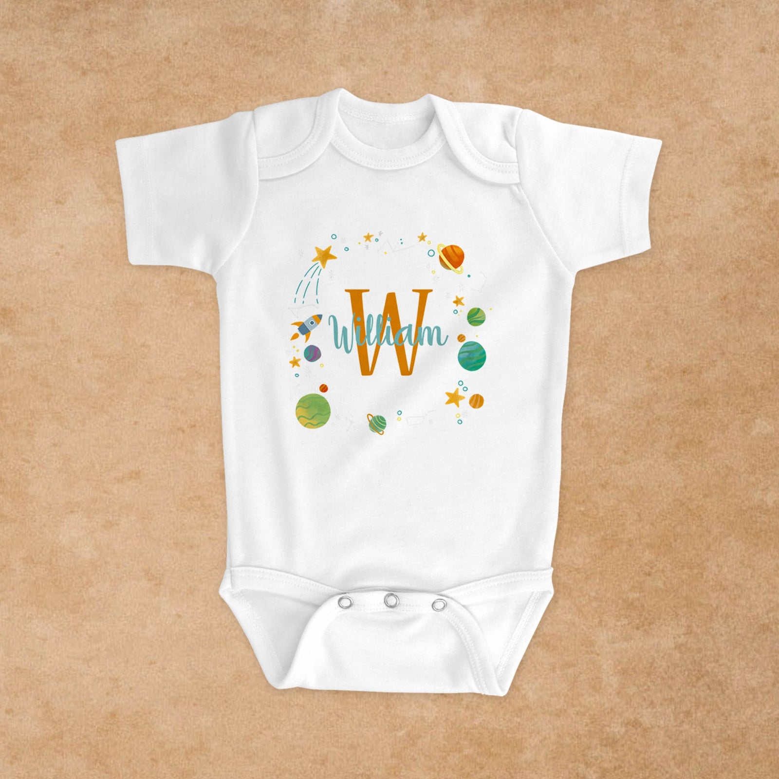 Personalized Baby Onesie | Custom Baby Gifts | Baby Shower | Outerspace