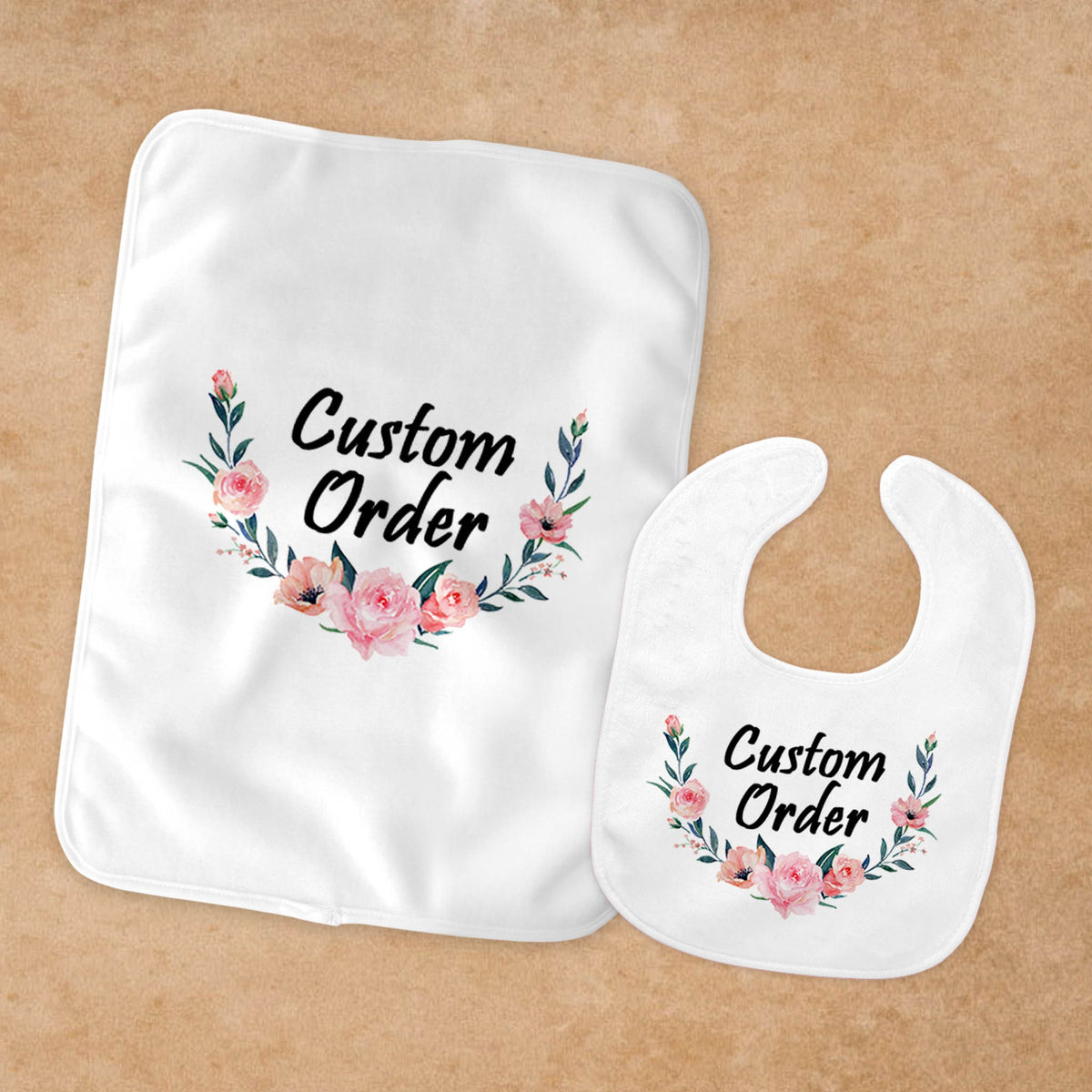 Personalized Burp Cloth | Custom Baby Gifts | Baby Shower | Custom Order