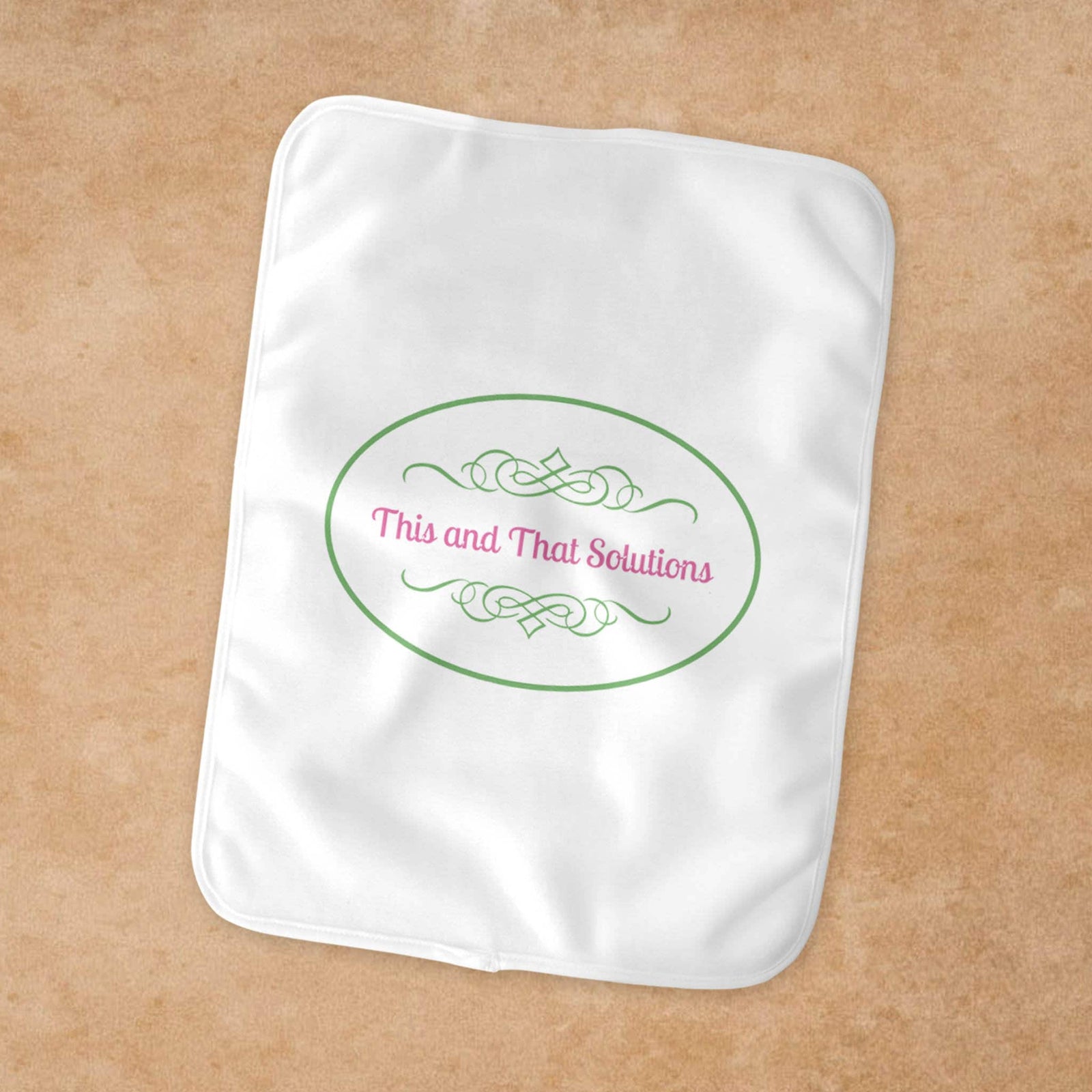 Personalized Burp Cloth | Custom Baby Gifts | Baby Shower | Company Logo
