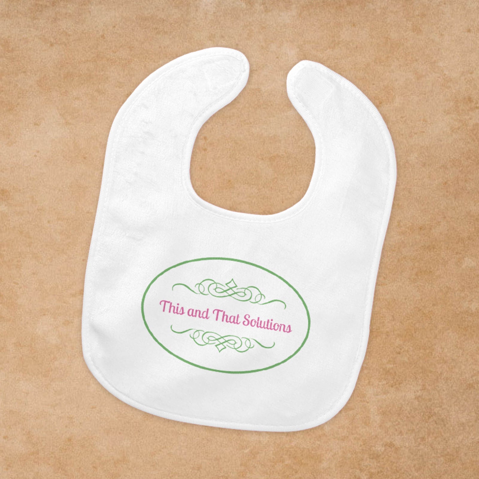 Personalized Baby Bib | Custom Baby Gifts | Baby Shower | Company Logo