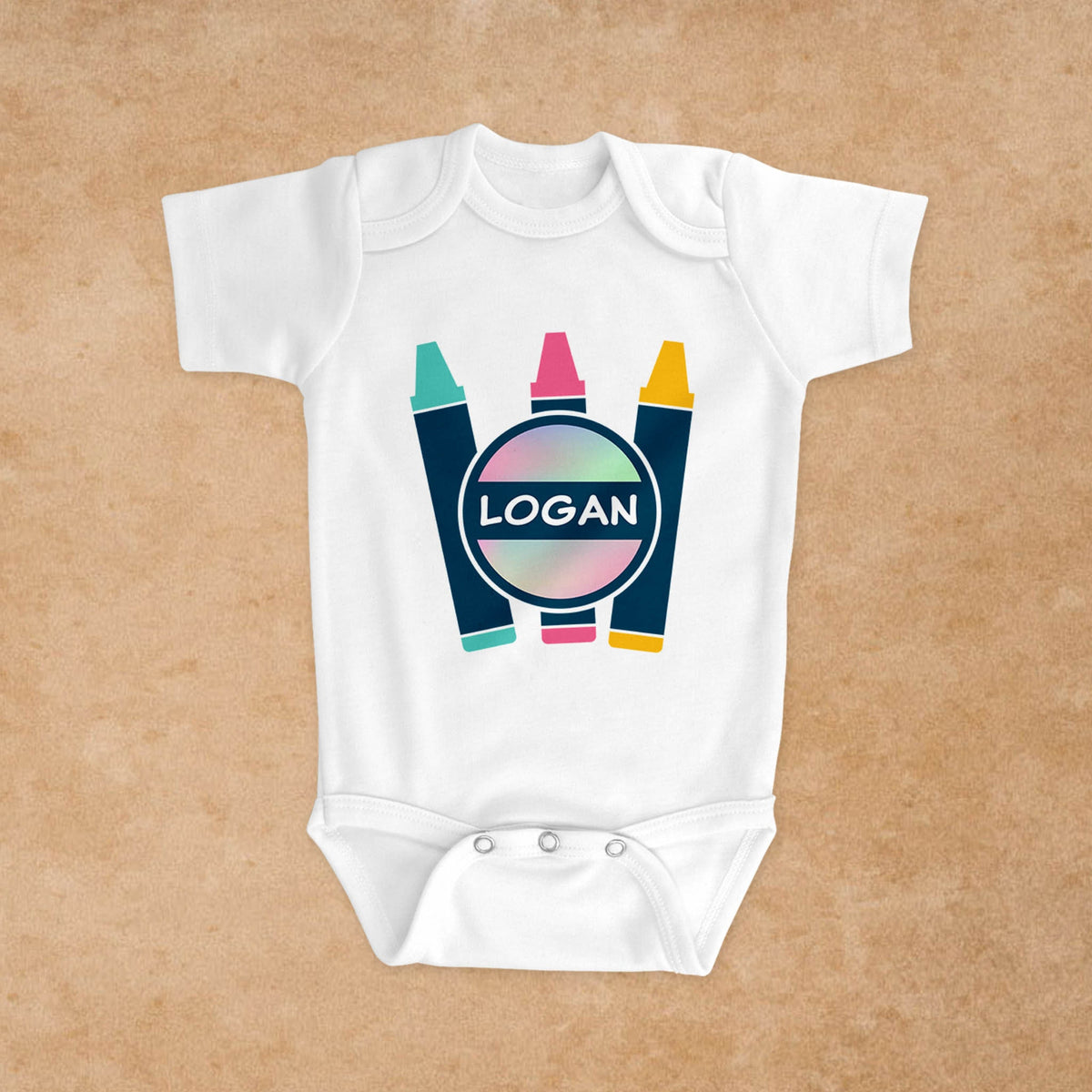 Personalized Baby Onesie | Custom Baby Gifts | Baby Shower | Crayon