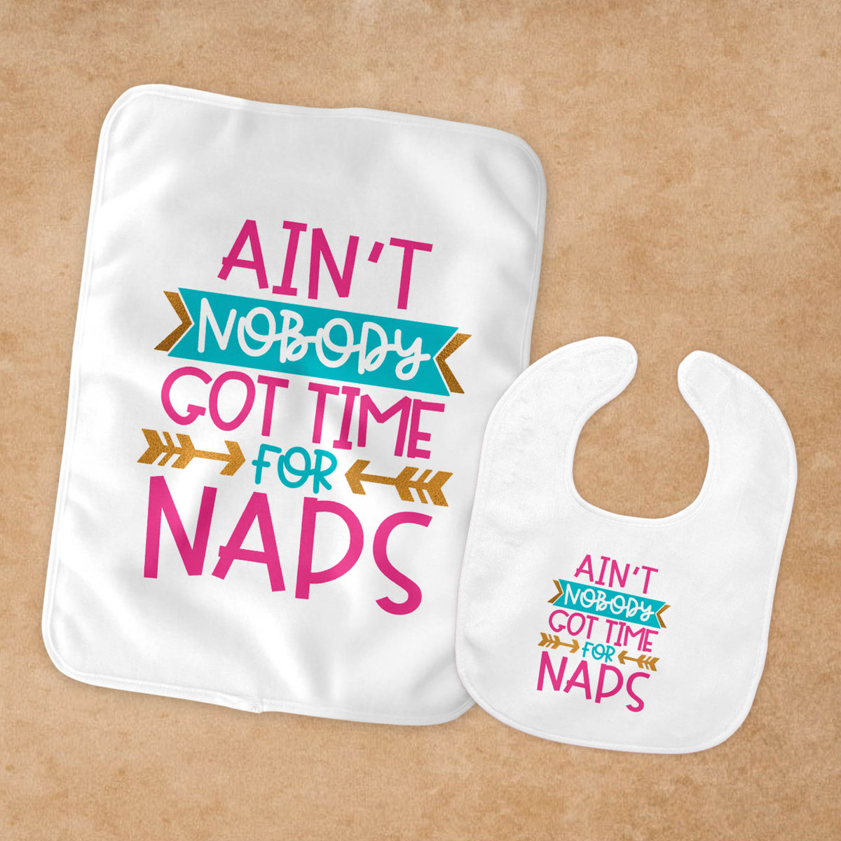 Personalized Burp Cloth | Custom Baby Gifts | Baby Shower | No Naps