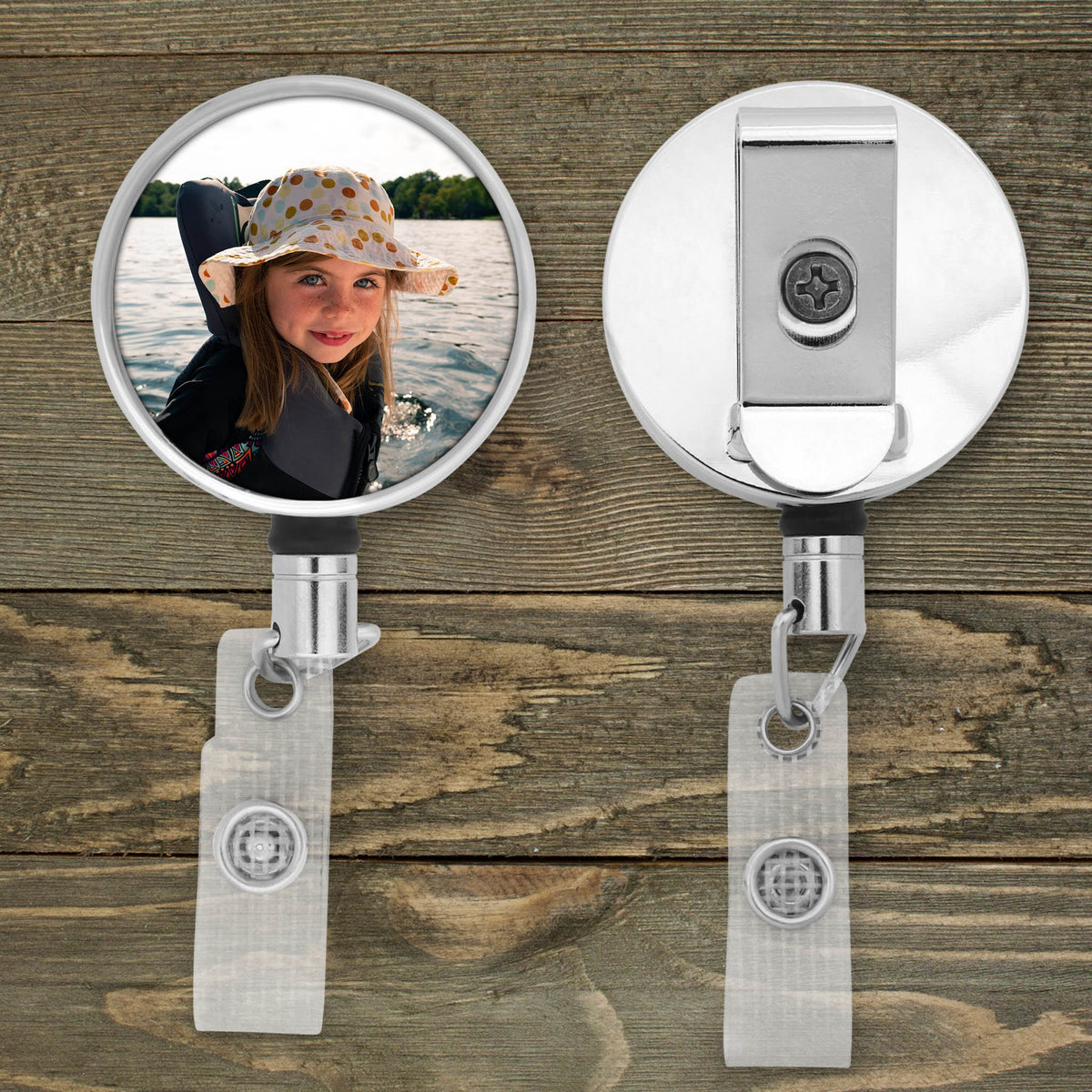 Customized Badge Reel | Personalized Office Accessories | Photo Badge Reel | Custom Photo Pet