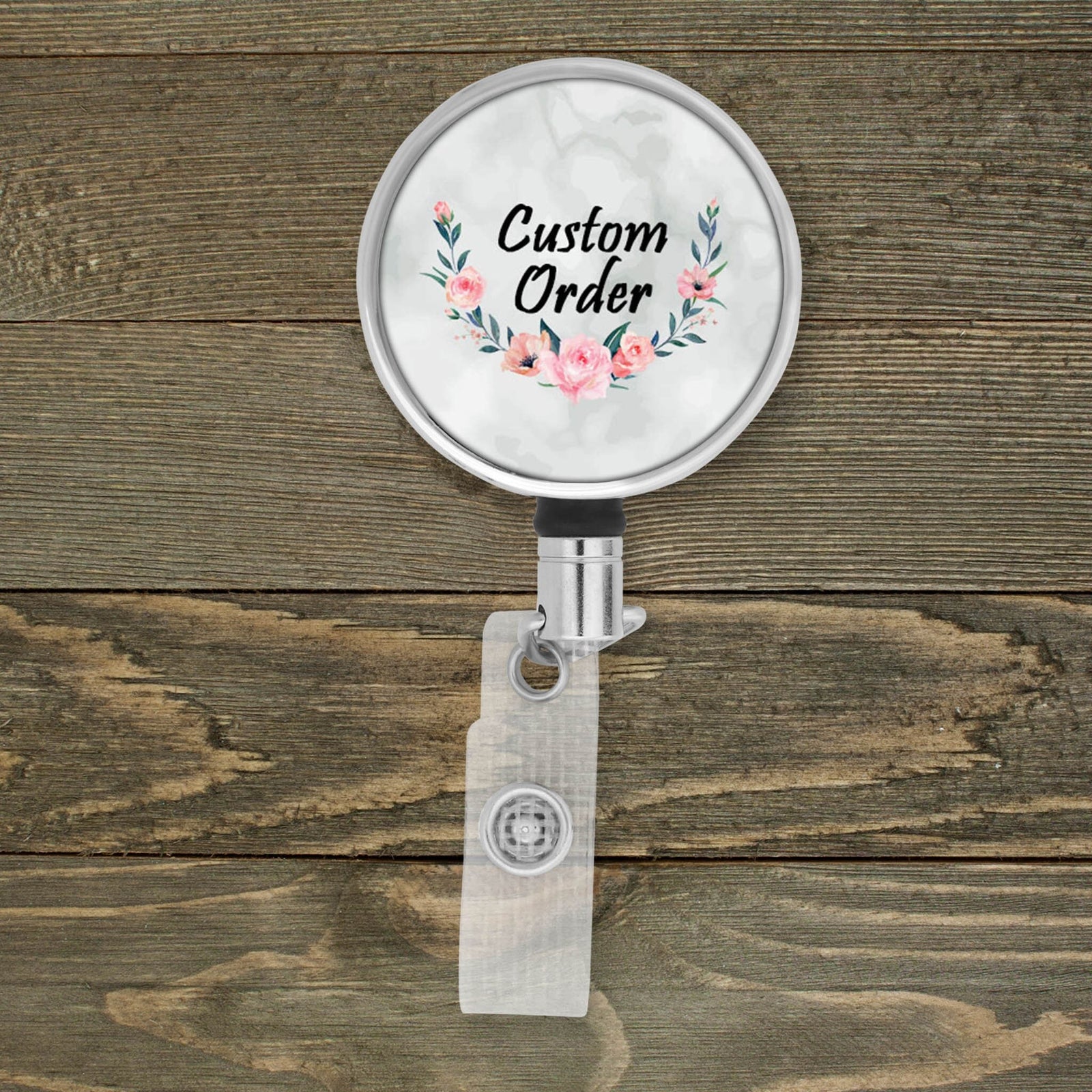 Customized Badge Reel | Personalized Office Accessories | Photo Badge Reel | Custom Order
