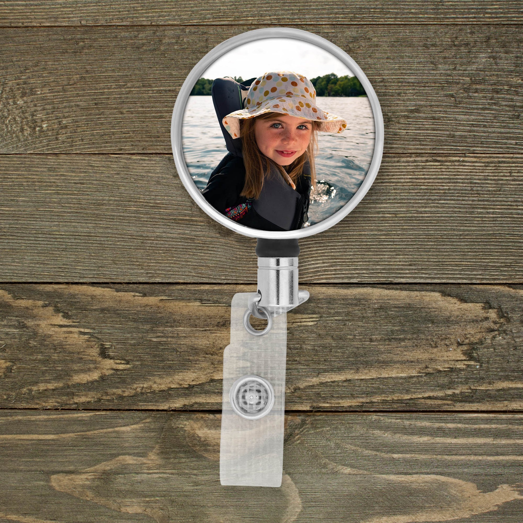 Customized Badge Reel | Personalized Office Accessories | Photo Badge Reel | Custom Photo Portrait