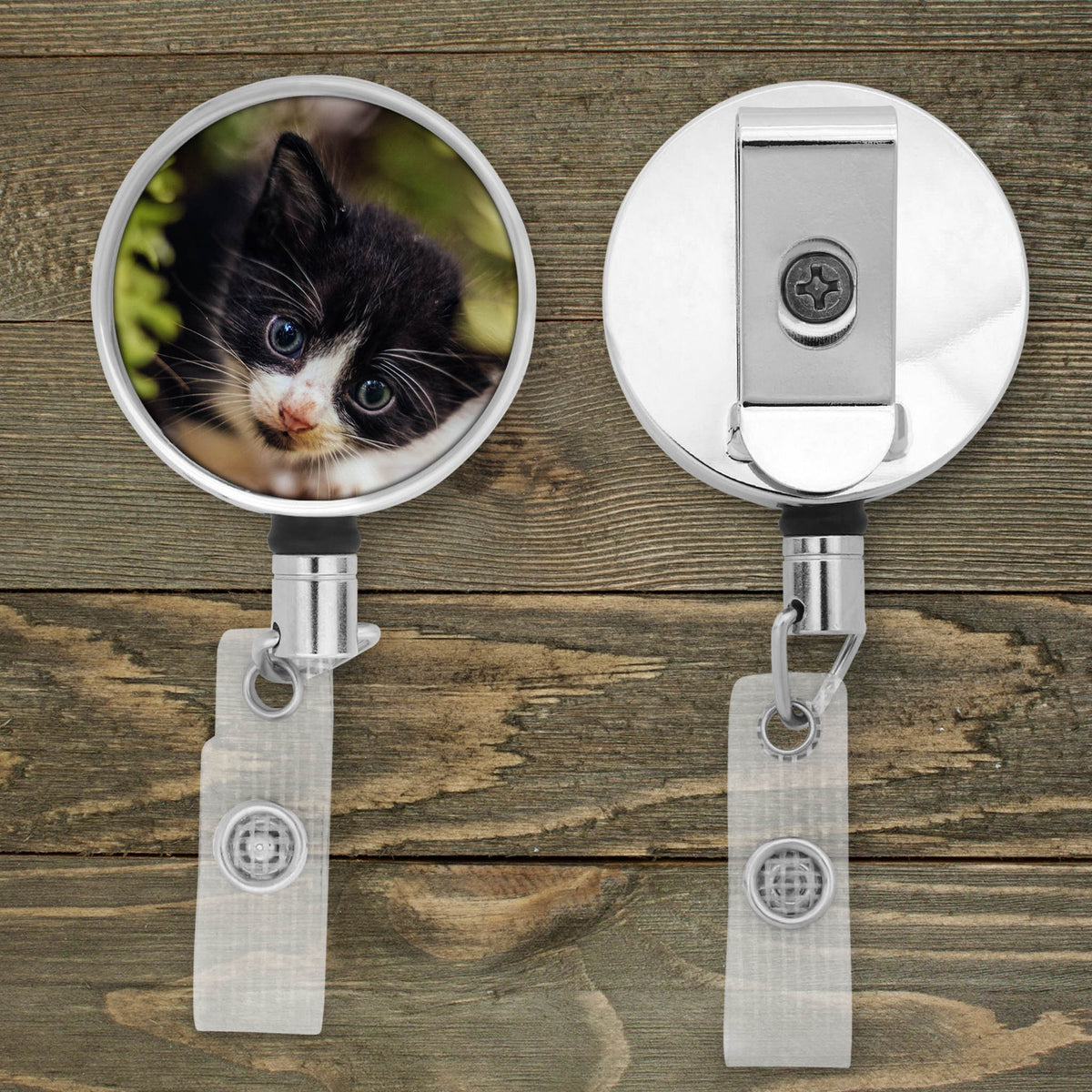 Customized Badge Reel | Personalized Office Accessories | Photo Badge Reel | Custom Photo Family