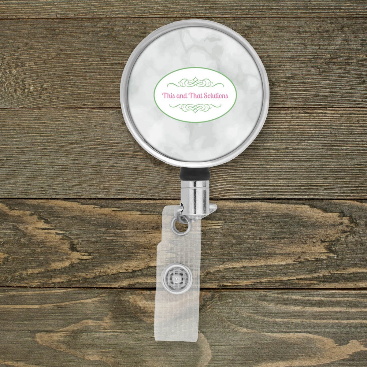 Customized Badge Reel | Personalized Office Accessories | Photo Badge Reel | Company Logo