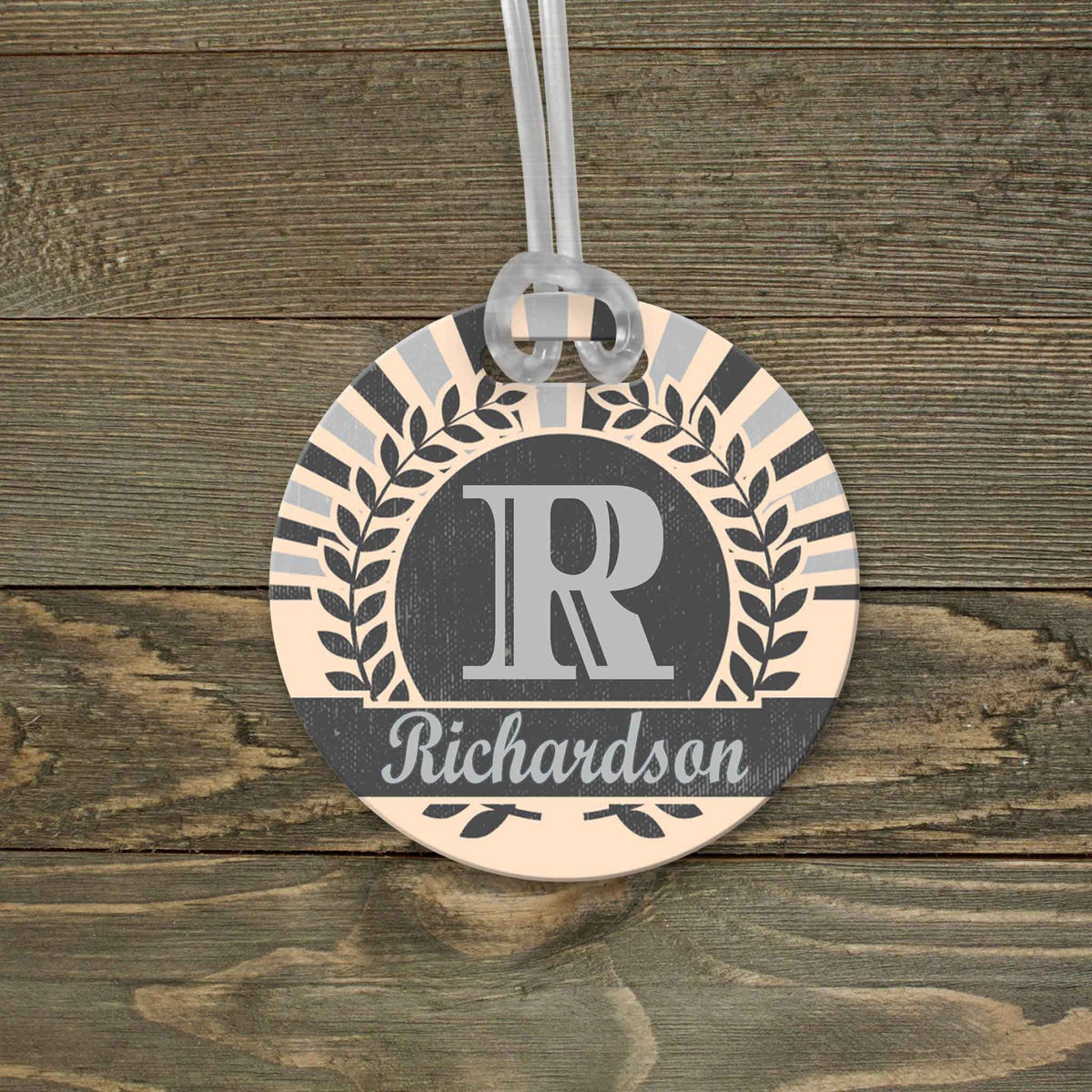 This &amp; That Solutions - Personalized Luggage Tag | Custom Monogram Bag Tag | Sunburst Retro - Personalized Gifts &amp; Custom Home Decor