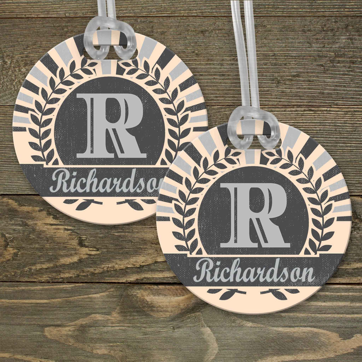 This &amp; That Solutions - Personalized Luggage Tag | Custom Monogram Bag Tag | Sunburst Retro - Personalized Gifts &amp; Custom Home Decor