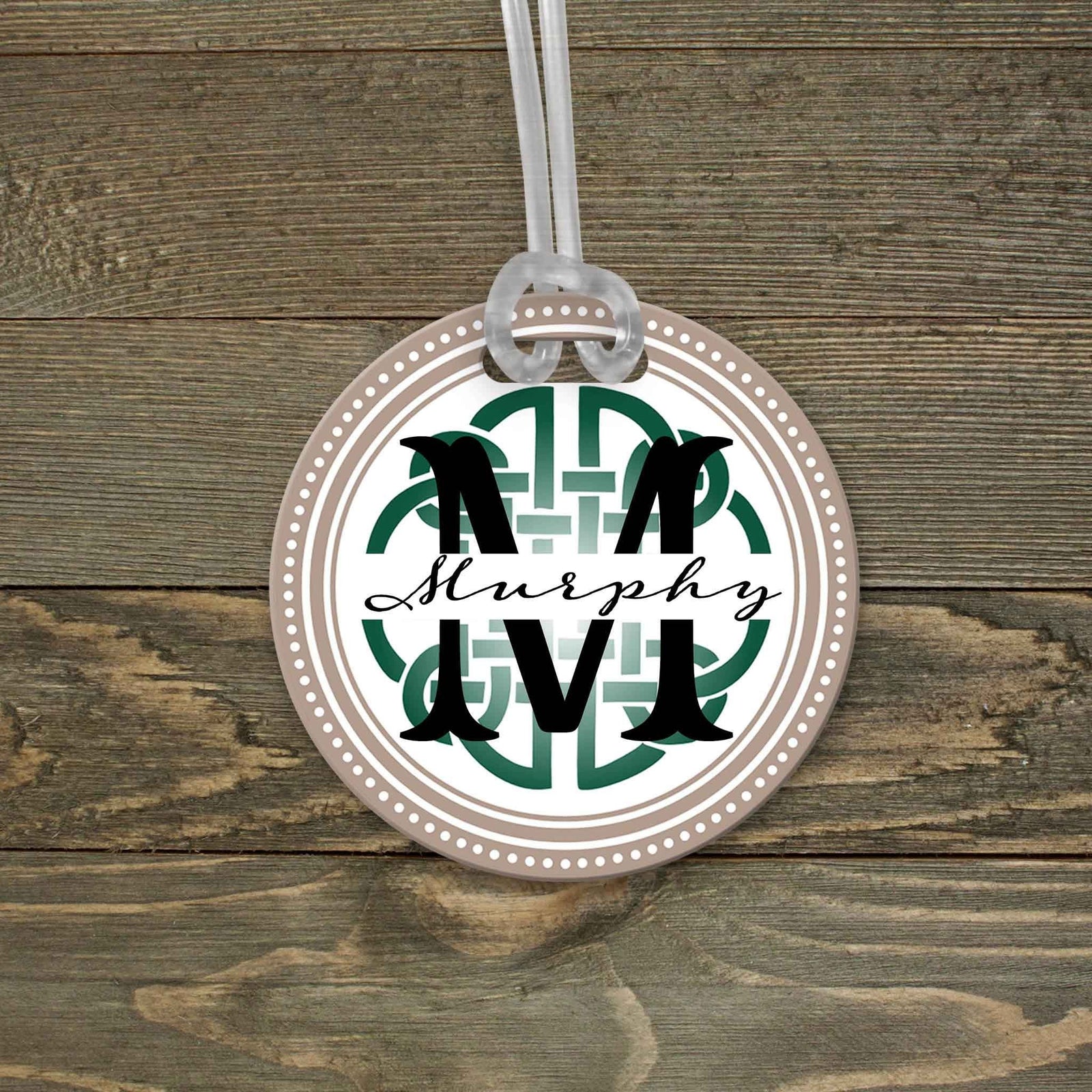 This & That Solutions - Personalized Luggage Tag | Custom Monogram Bag Tag | Celtic Knot - Personalized Gifts & Custom Home Decor