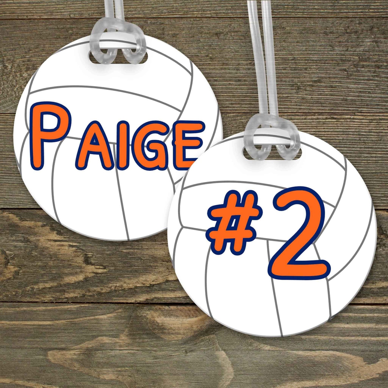 This & That Solutions - Personalized Luggage Tag | Custom Monogram Bag Tag | Volleyball - Personalized Gifts & Custom Home Decor