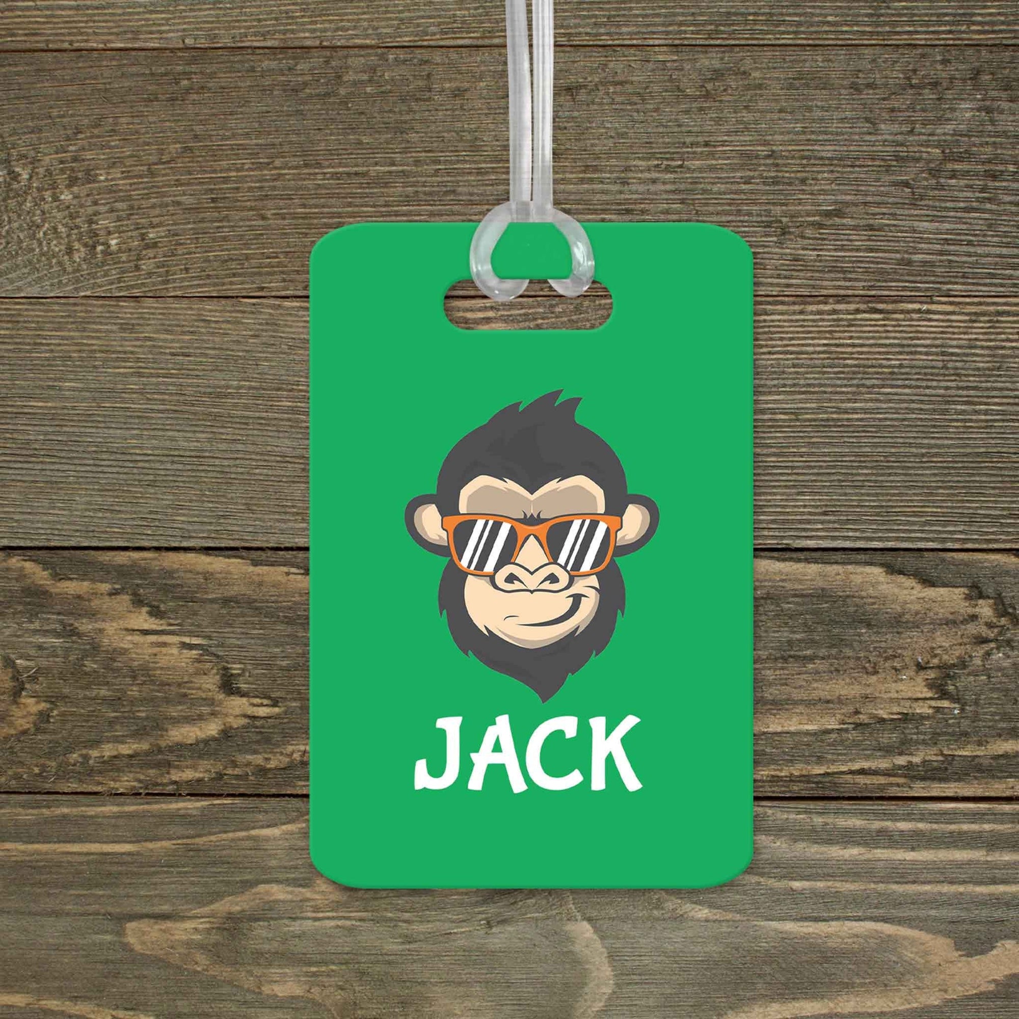 This & That Solutions - Personalized Luggage Tag | Custom Monogram Bag Tag | Monkey - Personalized Gifts & Custom Home Decor
