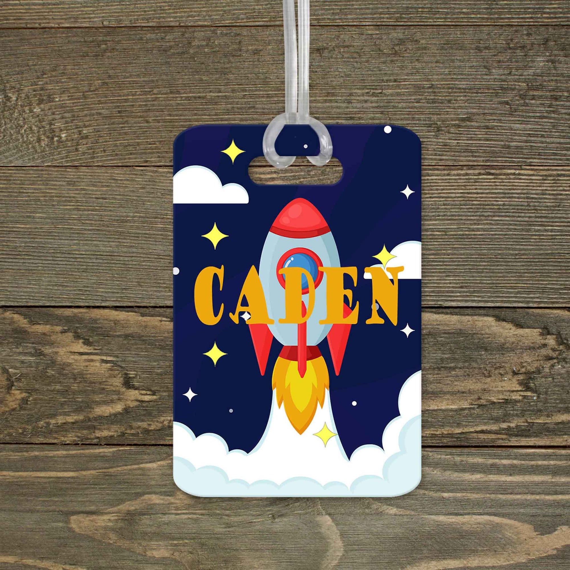 This & That Solutions - Personalized Luggage Tag | Custom Monogram Bag Tag | Space Shuttle - Personalized Gifts & Custom Home Decor