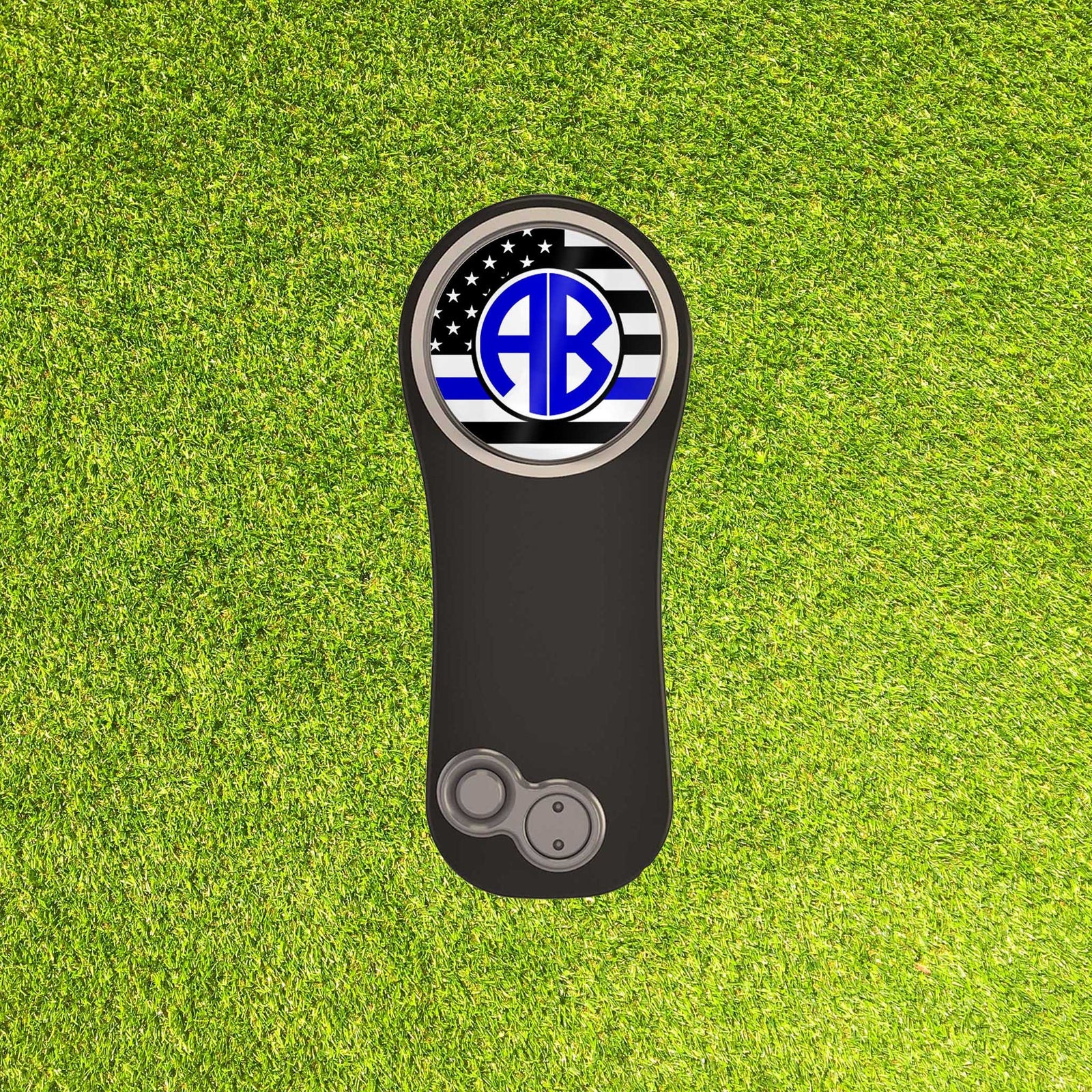 Personalized PitchFix Divot Tool | Golf Accessories | Golf Gifts | Police Blue Line