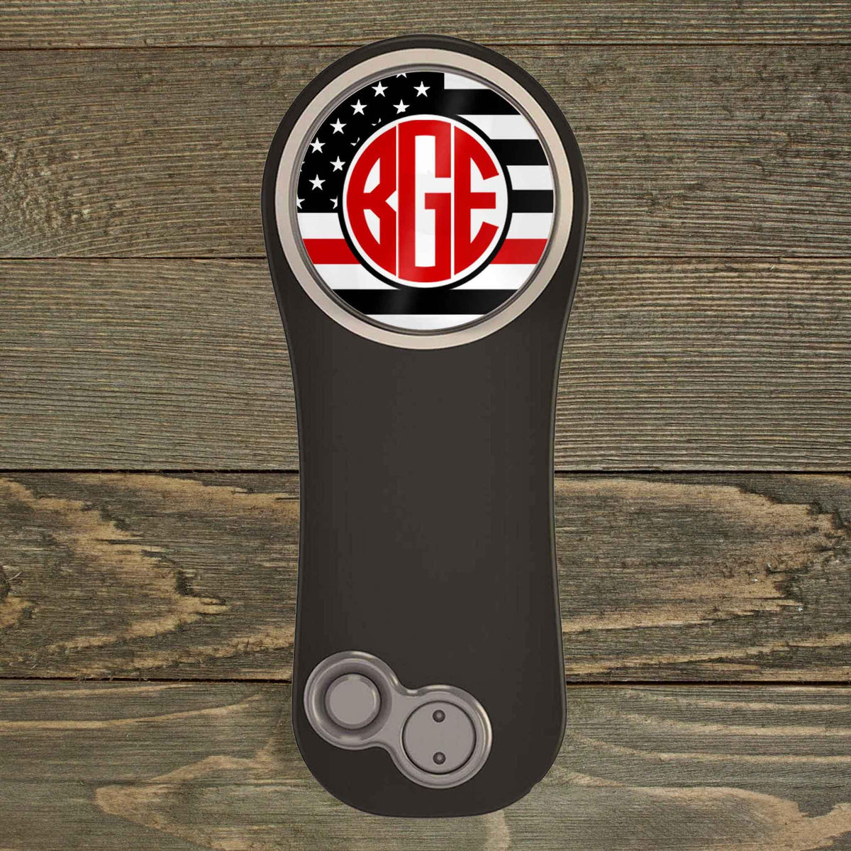Personalized PitchFix Divot Tool | Golf Accessories | Golf Gifts | Firefighter Red Line