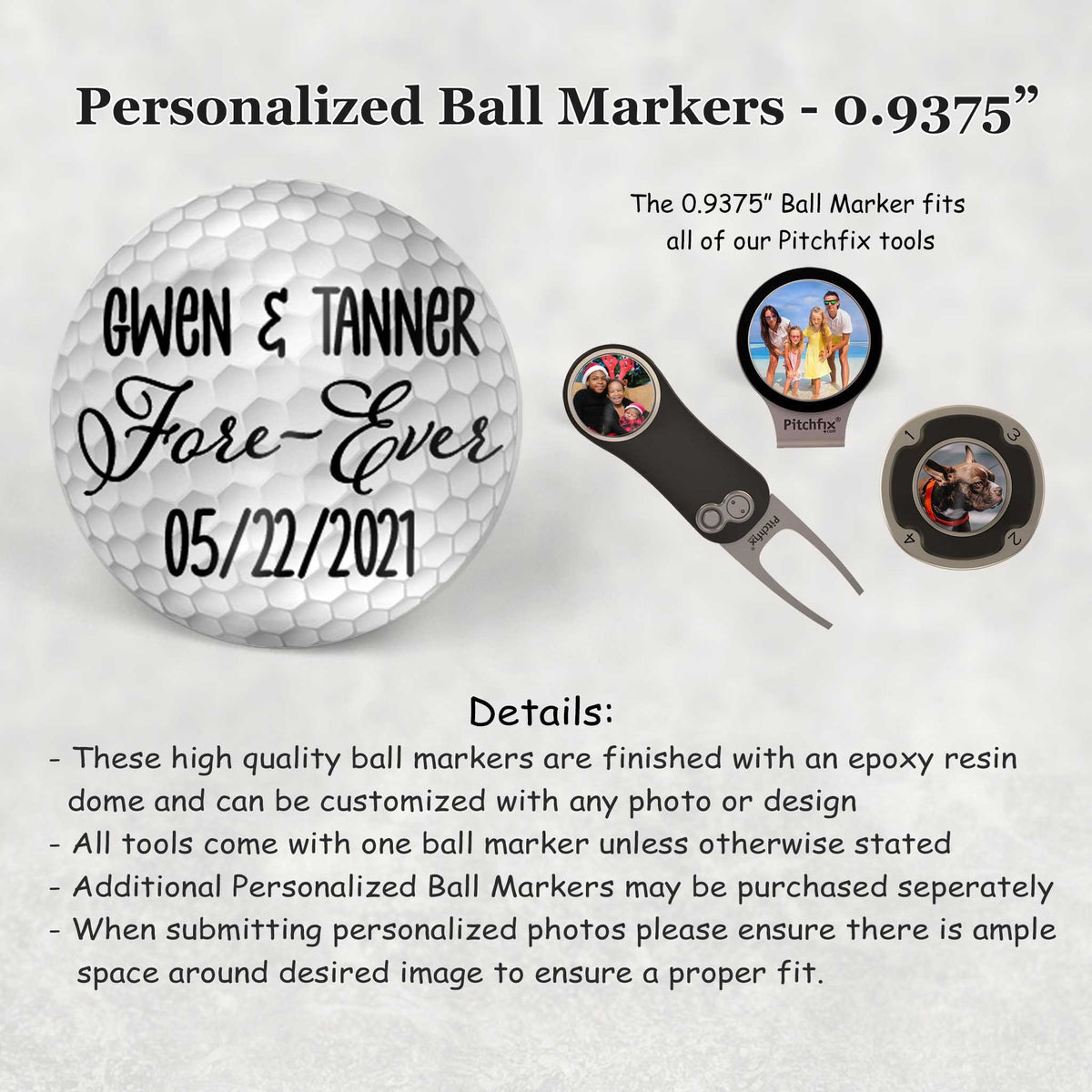 Personalized PitchFix Divot Tool | Golf Accessories | Golf Gifts | Fore-Ever