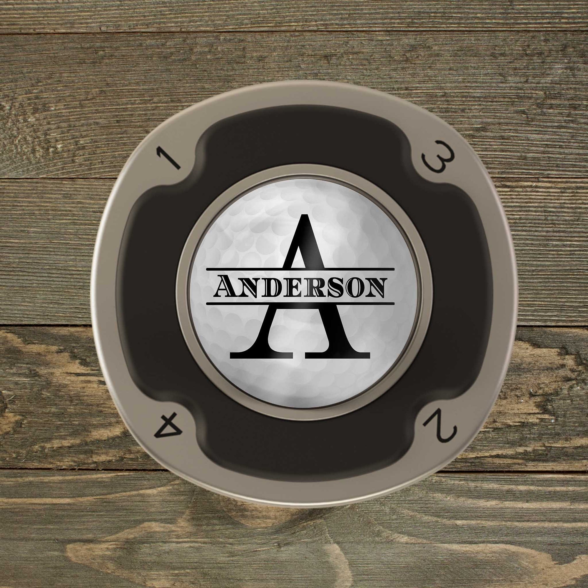 Personalized PitchFix MultiMarker Tool | Custom Ball Markers | Golf Gifts | Golf Ball Monogram