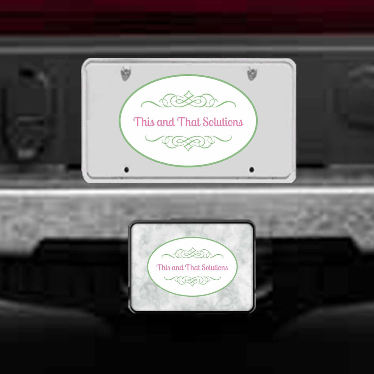Personalized Trailer Hitch Cover | Custom Car Accessories | Company Logo