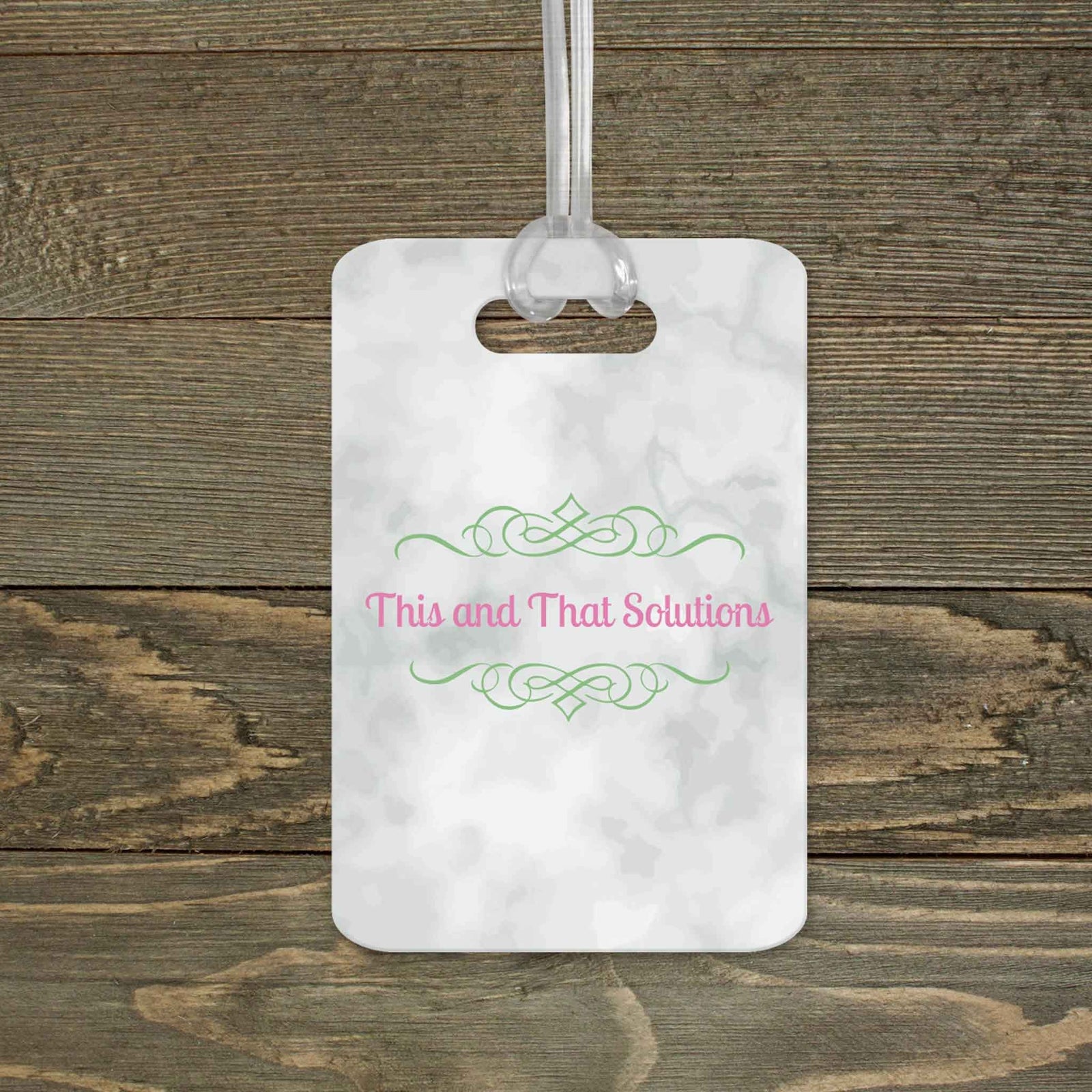 This & That Solutions - Personalized Luggage Tag | Custom Monogram Bag Tag | Company Logo - Personalized Gifts & Custom Home Decor