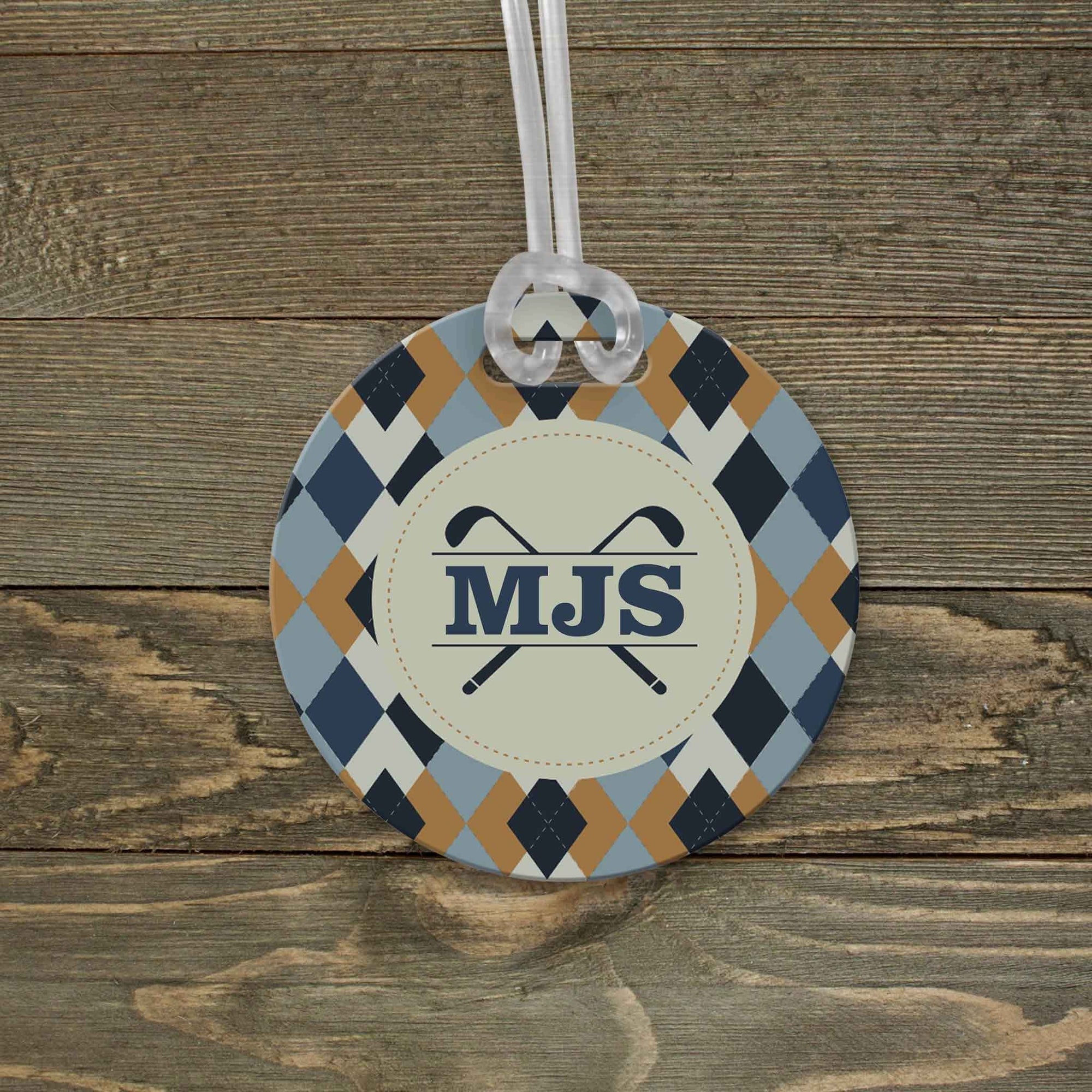 This & That Solutions - Personalized Luggage Tag | Custom Monogram Bag Tag | Golf Monogram - Personalized Gifts & Custom Home Decor