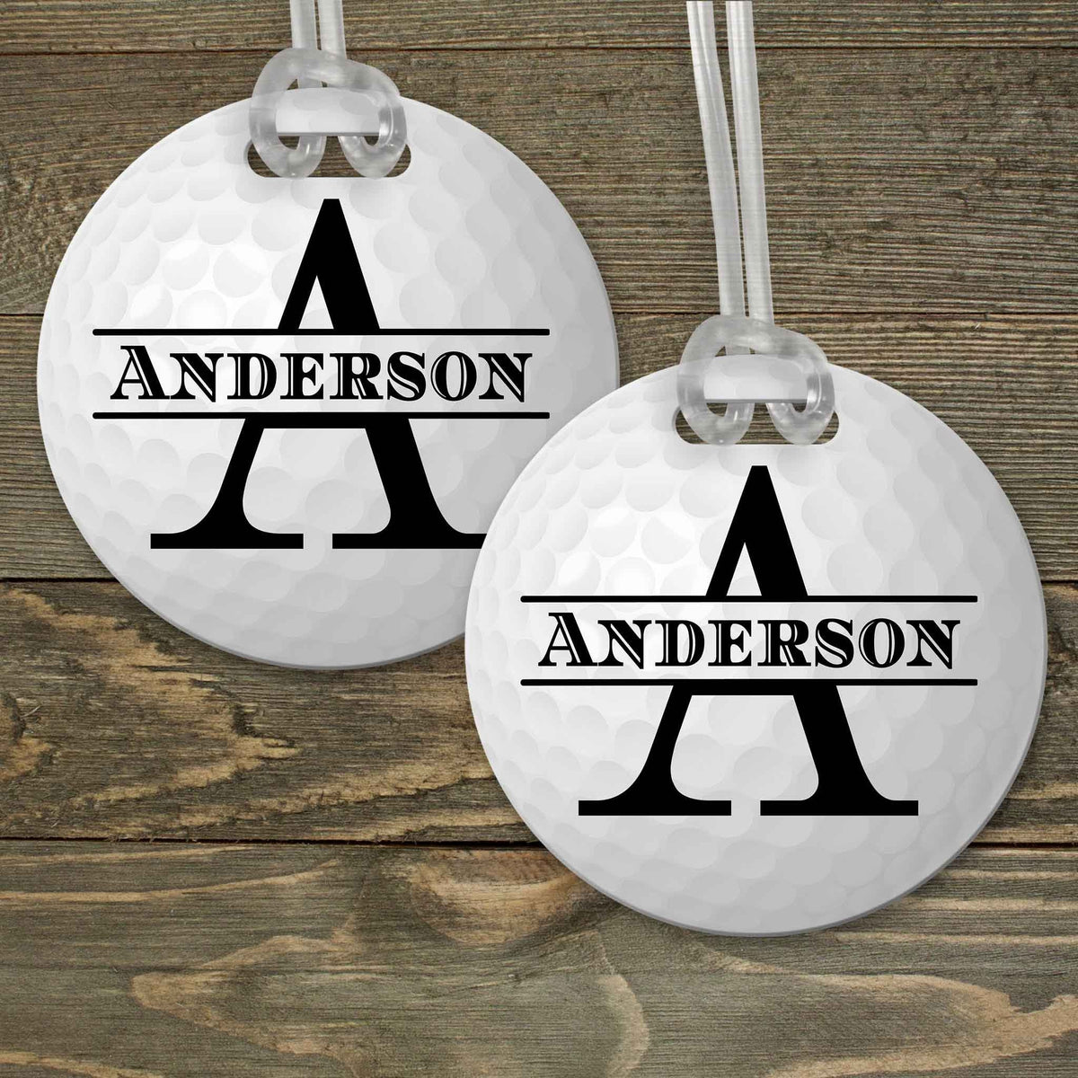 This &amp; That Solutions - Personalized Luggage Tag | Custom Monogram Bag Tag | Golf Ball Monogram - Personalized Gifts &amp; Custom Home Decor