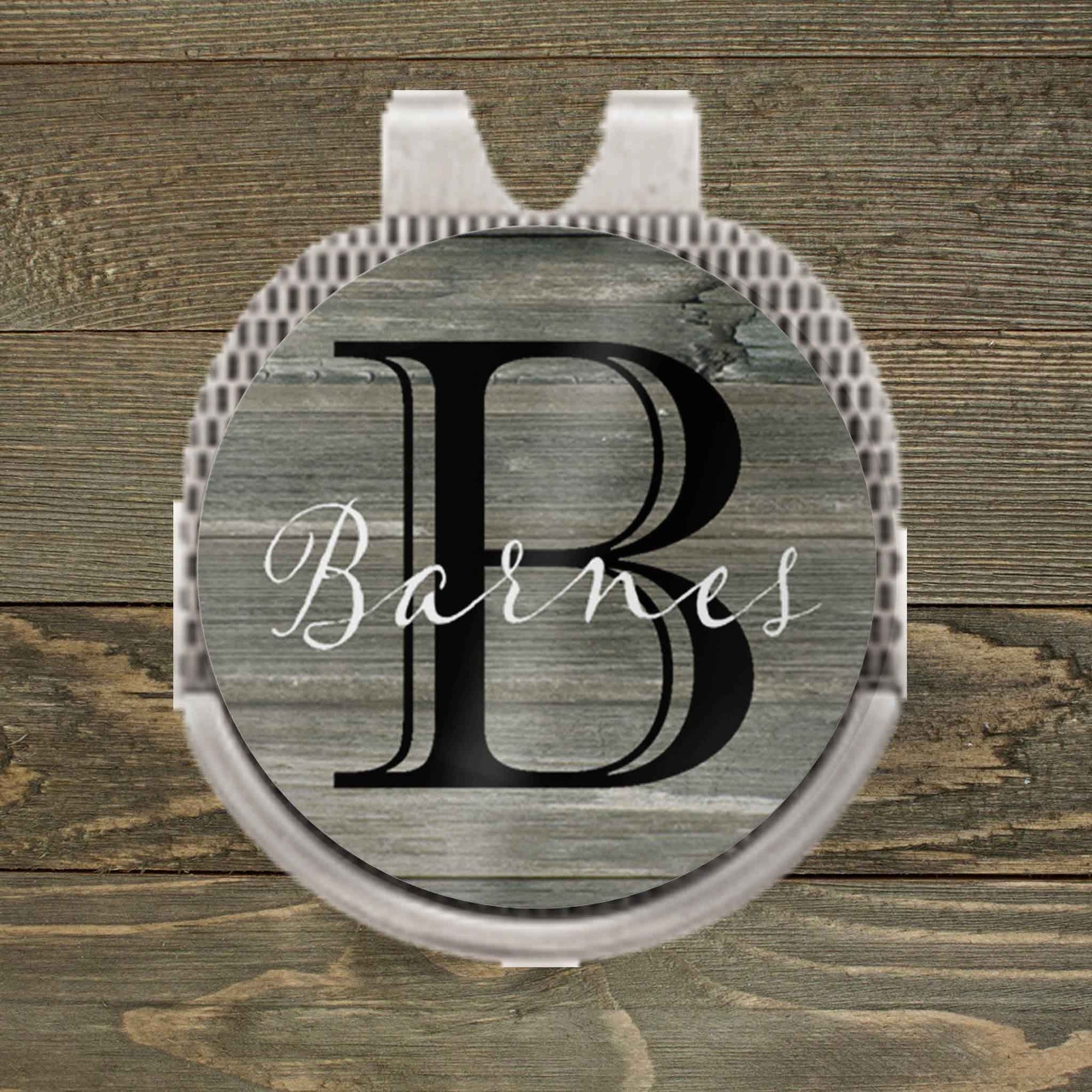 Personalized Ball Marker | Hat Clip Ball Marker | Golf Gifts | Rustic Monogram