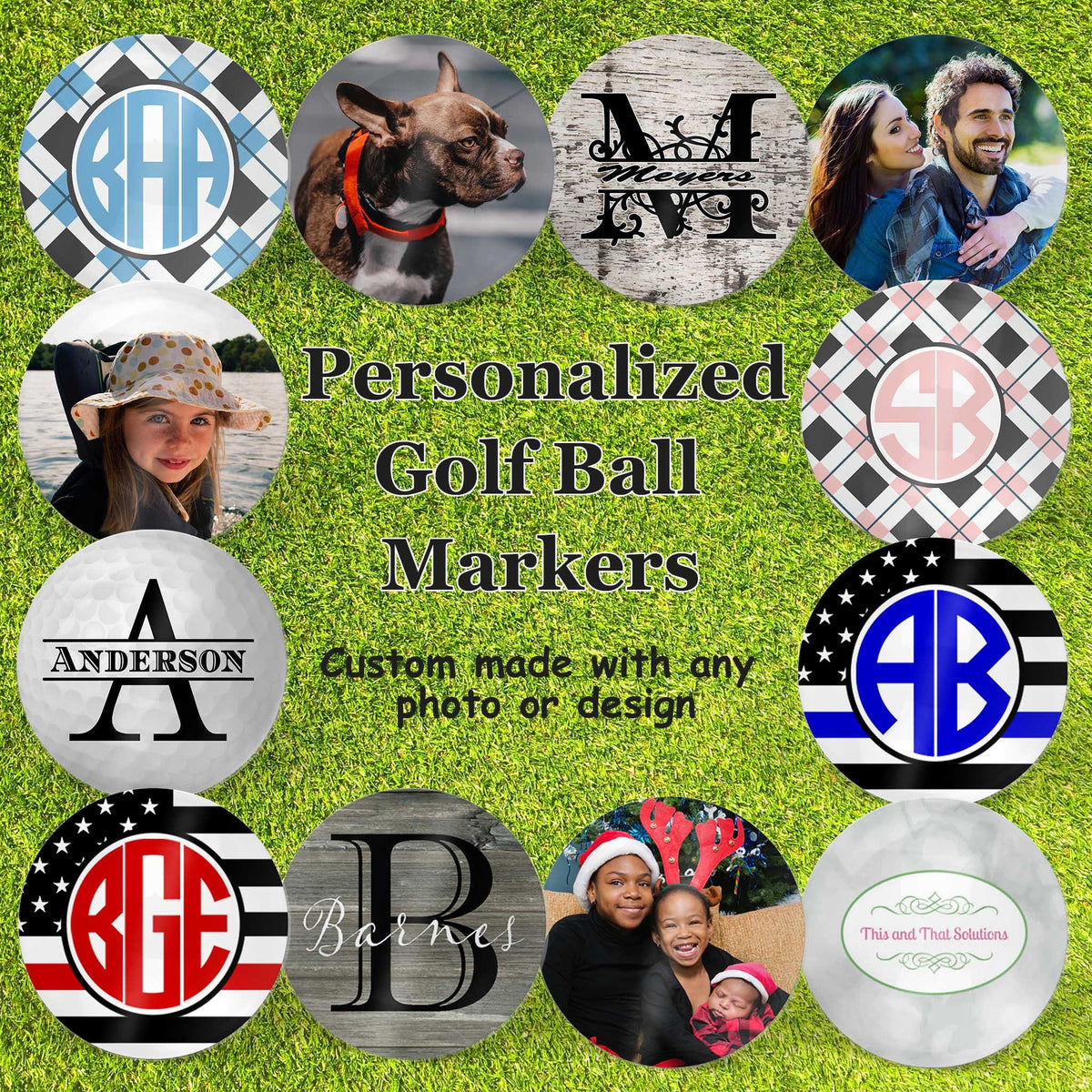 Personalized PitchFix MultiMarker Tool | Custom Ball Markers | Golf Gifts | Fore-Ever