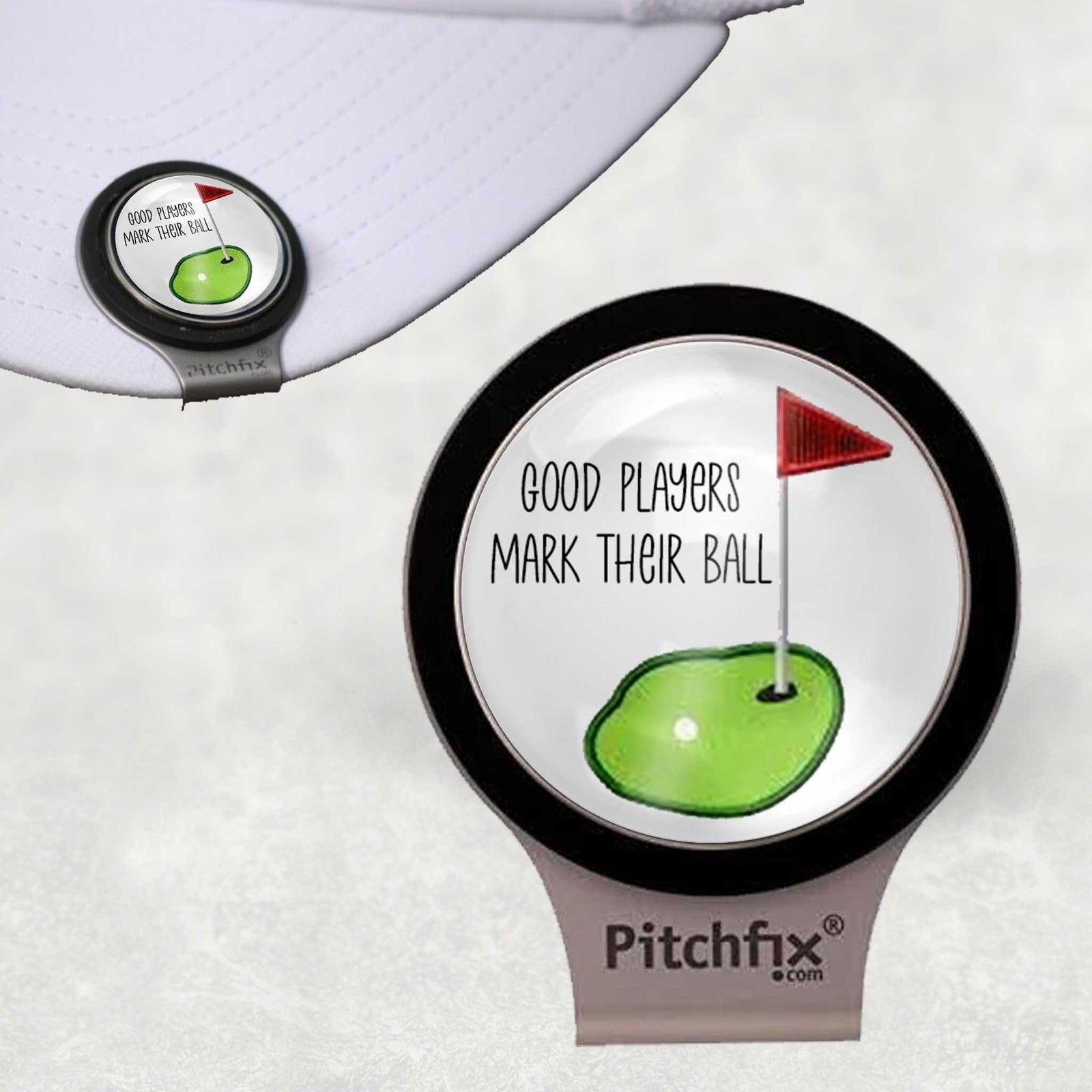 Custom Pitchfix Golf Accessories | Personalized Golf Hatclip | Good Players Mark Their Ball