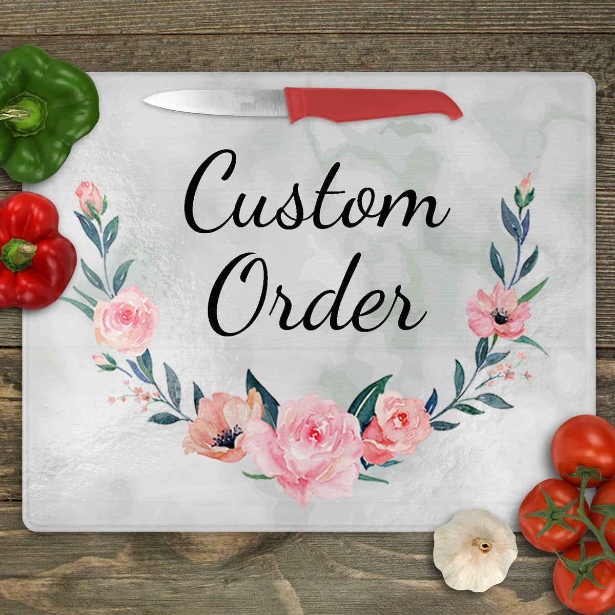Personalized Cutting Board | Custom Glass Cutting Board | Custom Order