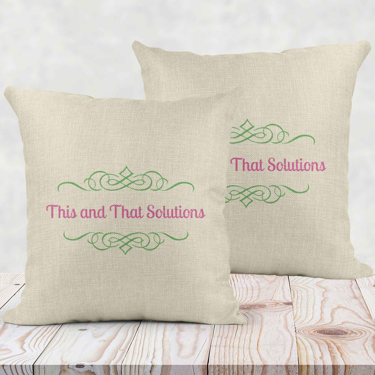 Personalized Throw Pillow | Custom Decorative Pillow | Company Logo