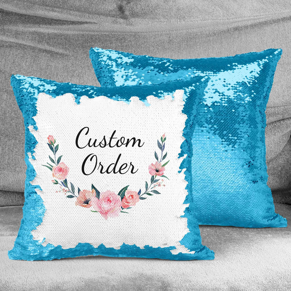 Personalized Sequin Throw Pillow | Custom Sequin Pillow | Custom Order