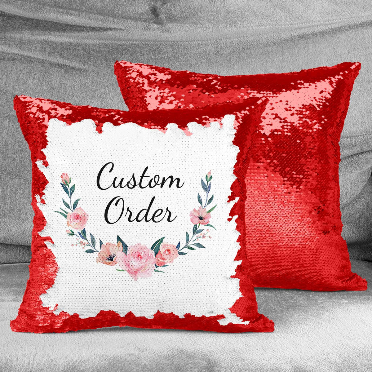 Custom Sequin Throw Pillow With Photo-comfy Satin Cushion Covers,decorative  Pillowcases for Party/christmas/thanksgiving/new Year/gift Ideas 
