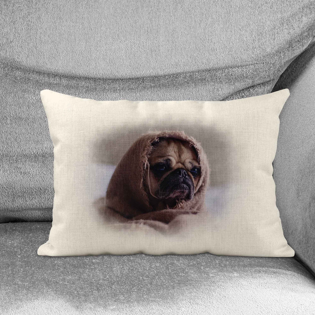 Personalized Lumbar Pillow | Custom Decorative Pillow | Custom Photo Pet