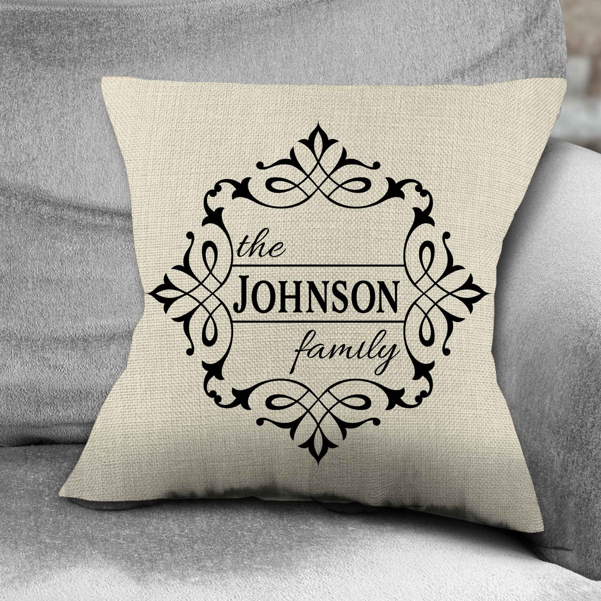 Personalized Throw Pillow | Custom Decorative Pillow | The Family