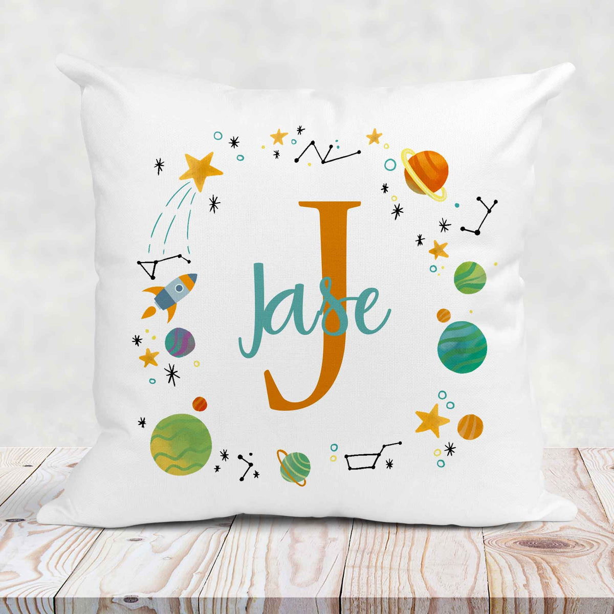 Personalized Throw Pillow | Custom Decorative Pillow | Outerspace