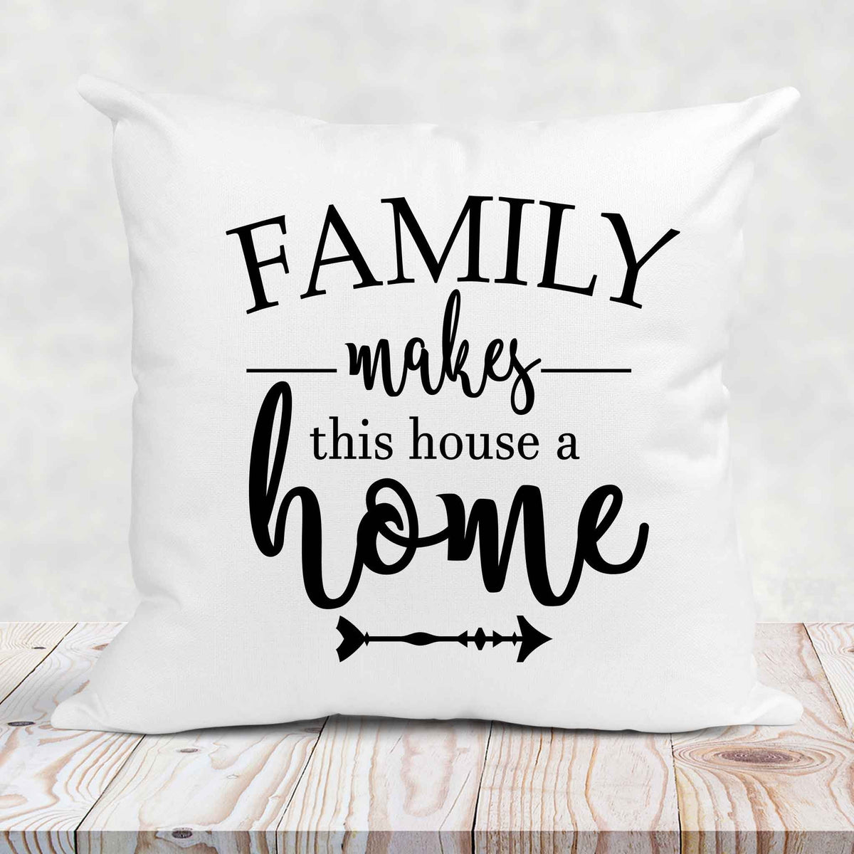 Personalized Throw Pillow | Custom Decorative Pillow | Family Makes This House A Home