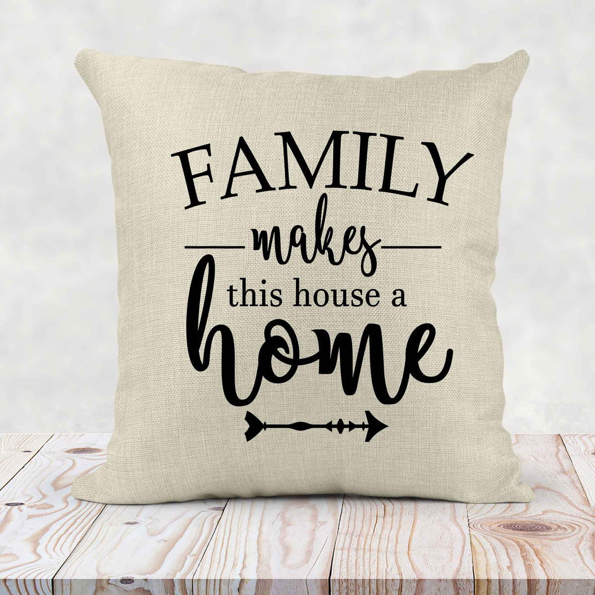 Personalized Throw Pillow | Custom Decorative Pillow | Family Makes This House A Home