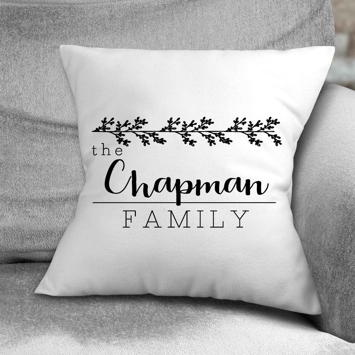 Personalized Throw Pillow | Custom Decorative Pillow | Family Twig