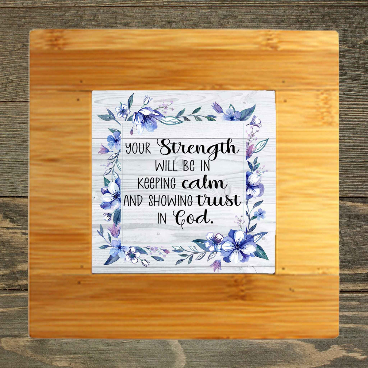 Personalized Iron Trivet | Custom Kitchen Gifts | Strength in God