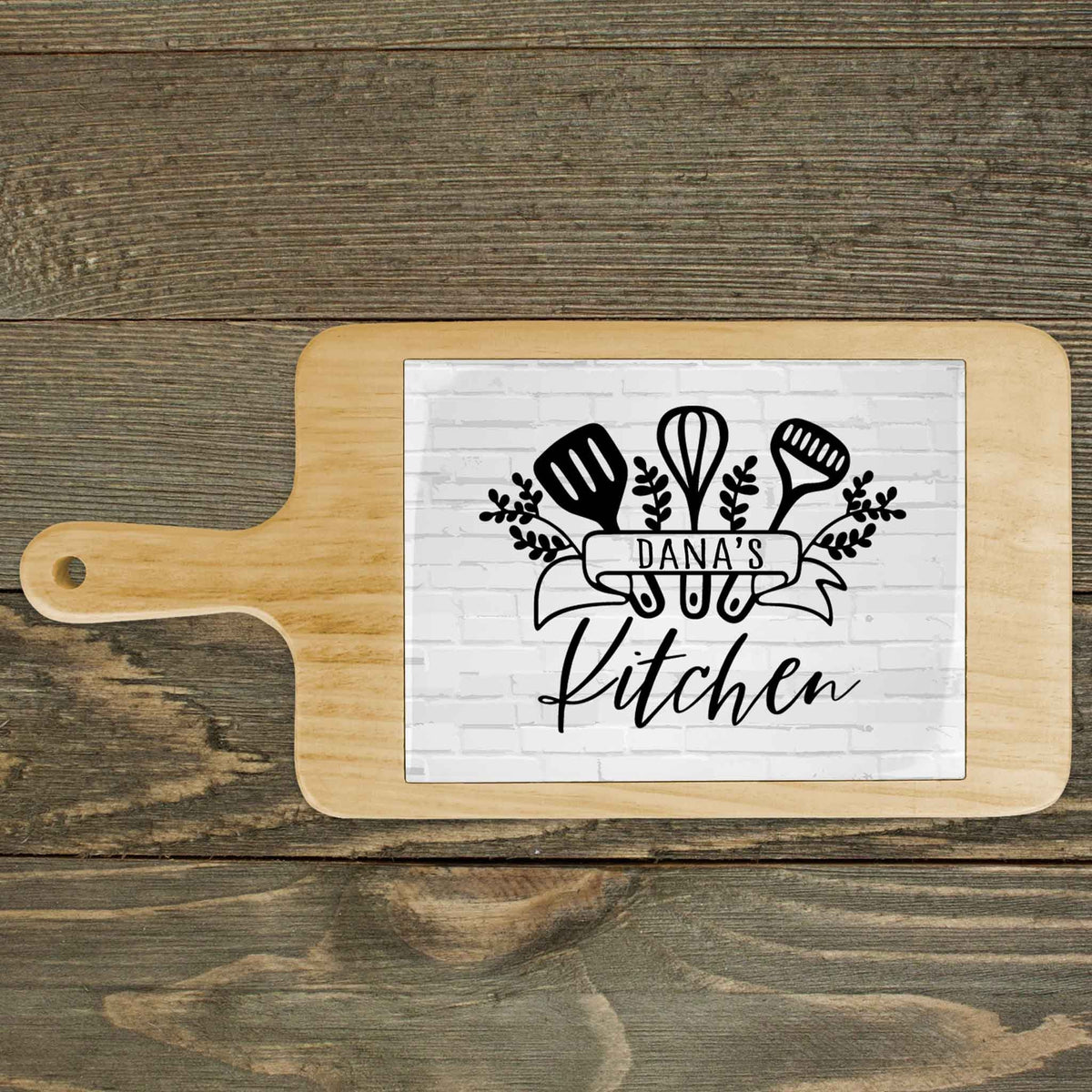 Personalized Wood Cheeseboard | Custom Wine Accessories | Kitchen Banner